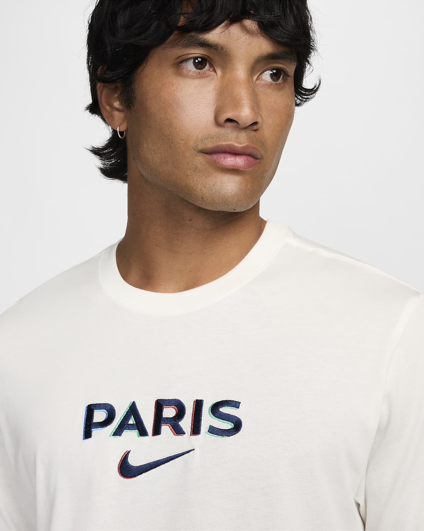 Paris Saint-Germain Men's Nike Football T-Shirt - Sail