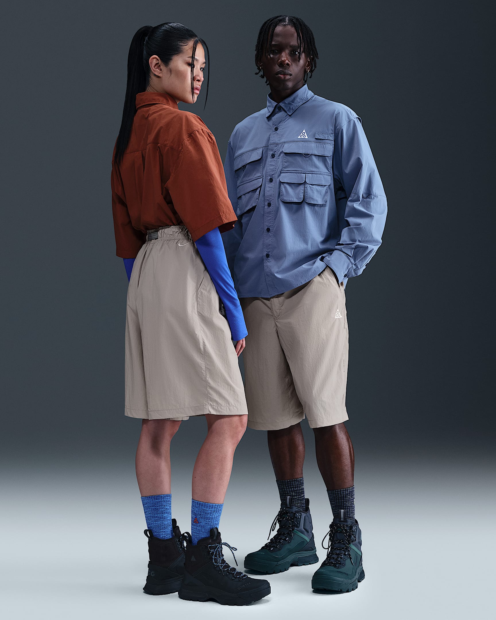 Nike ACG "Orb Weaver" UV Repel Oversized Shorts - College Grey/Football Grey/Summit White