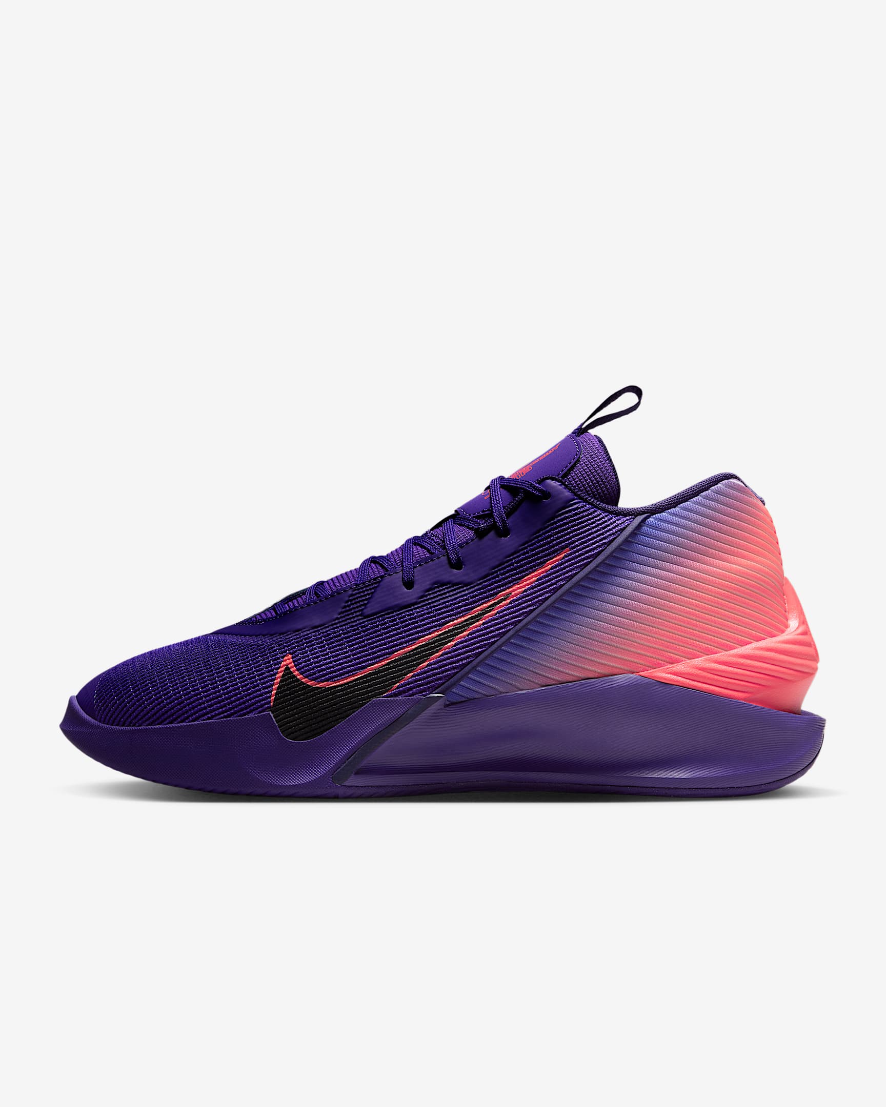 Nike G.T. Jump Academy Basketball Shoes - Wild Grape/Bright Crimson/Ink/Black