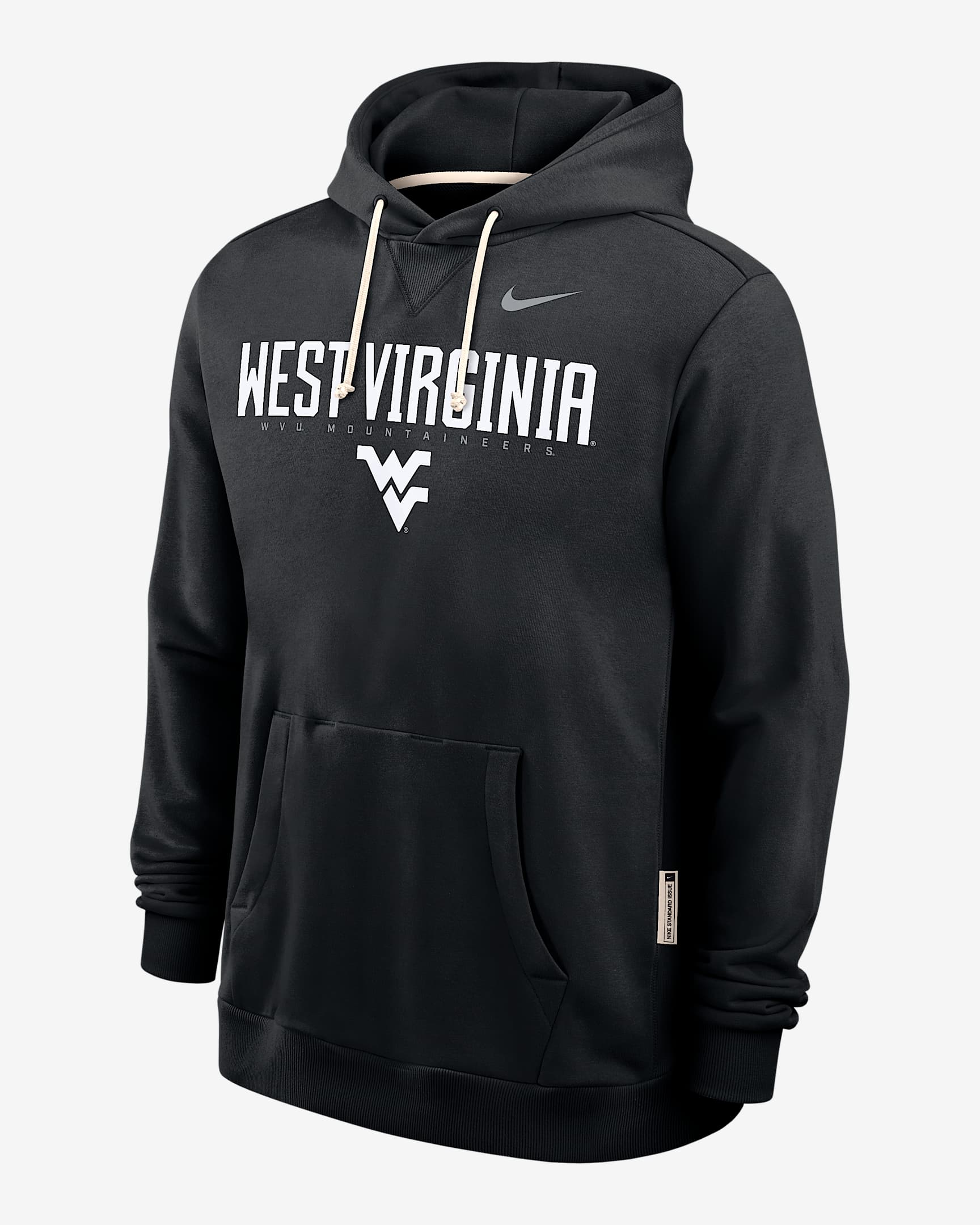 West Virginia Sideline Men's Nike Dri-FIT College Pullover Hoodie - Black