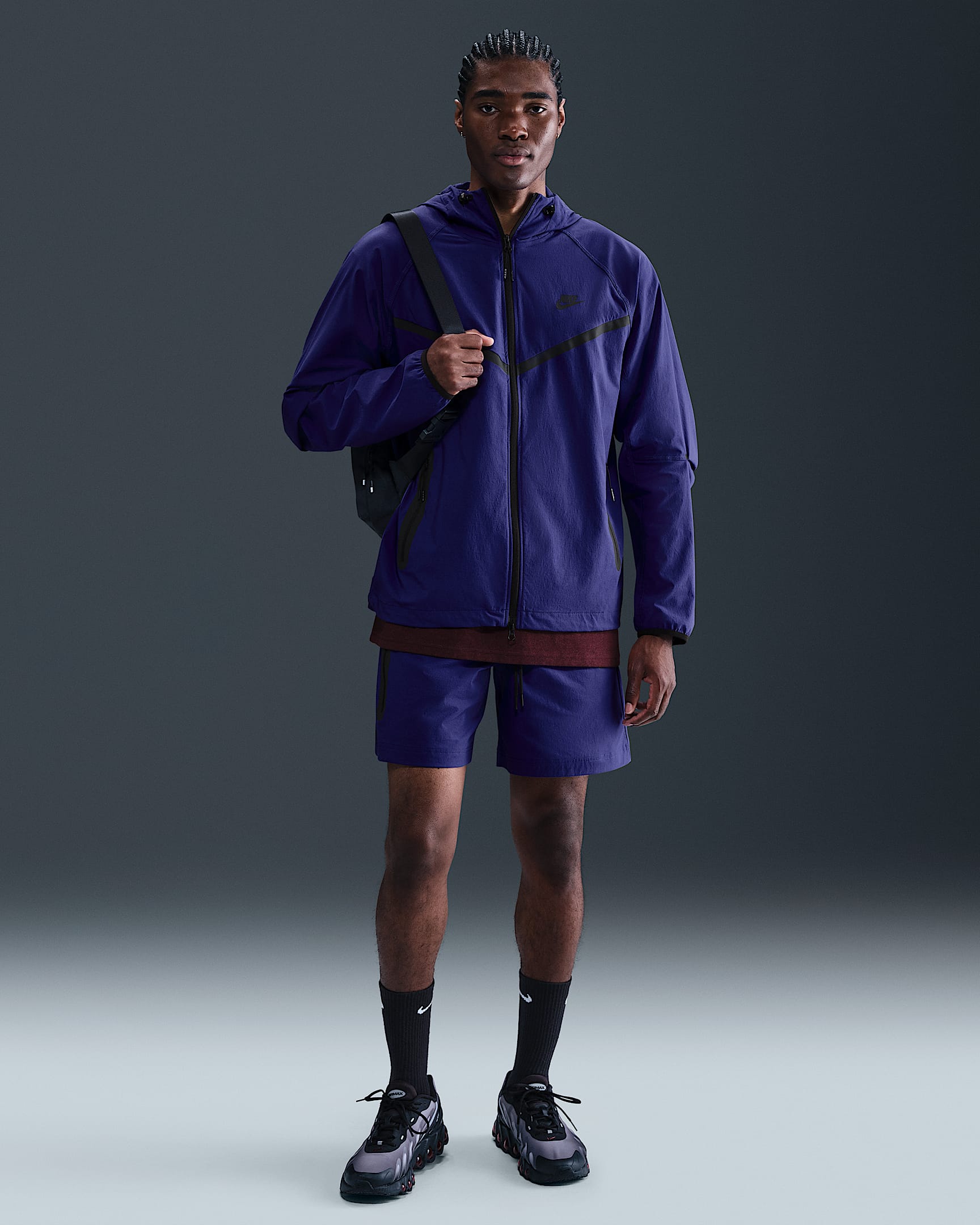 Nike Tech Men's Woven Shorts - Deep Night/Black