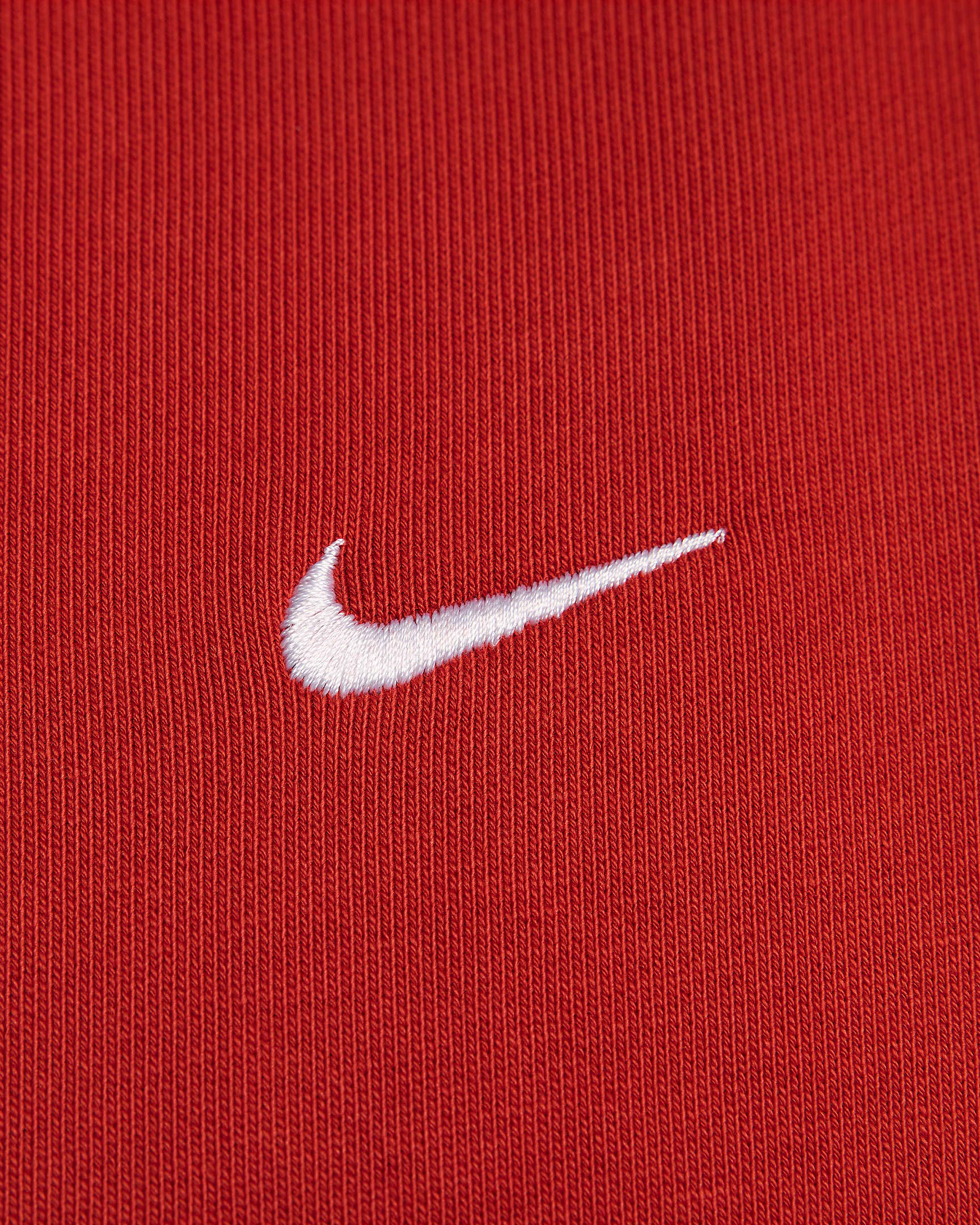 Nike Solo Swoosh Fleece-Hoodie für Herren - Dragon Red/Weiß