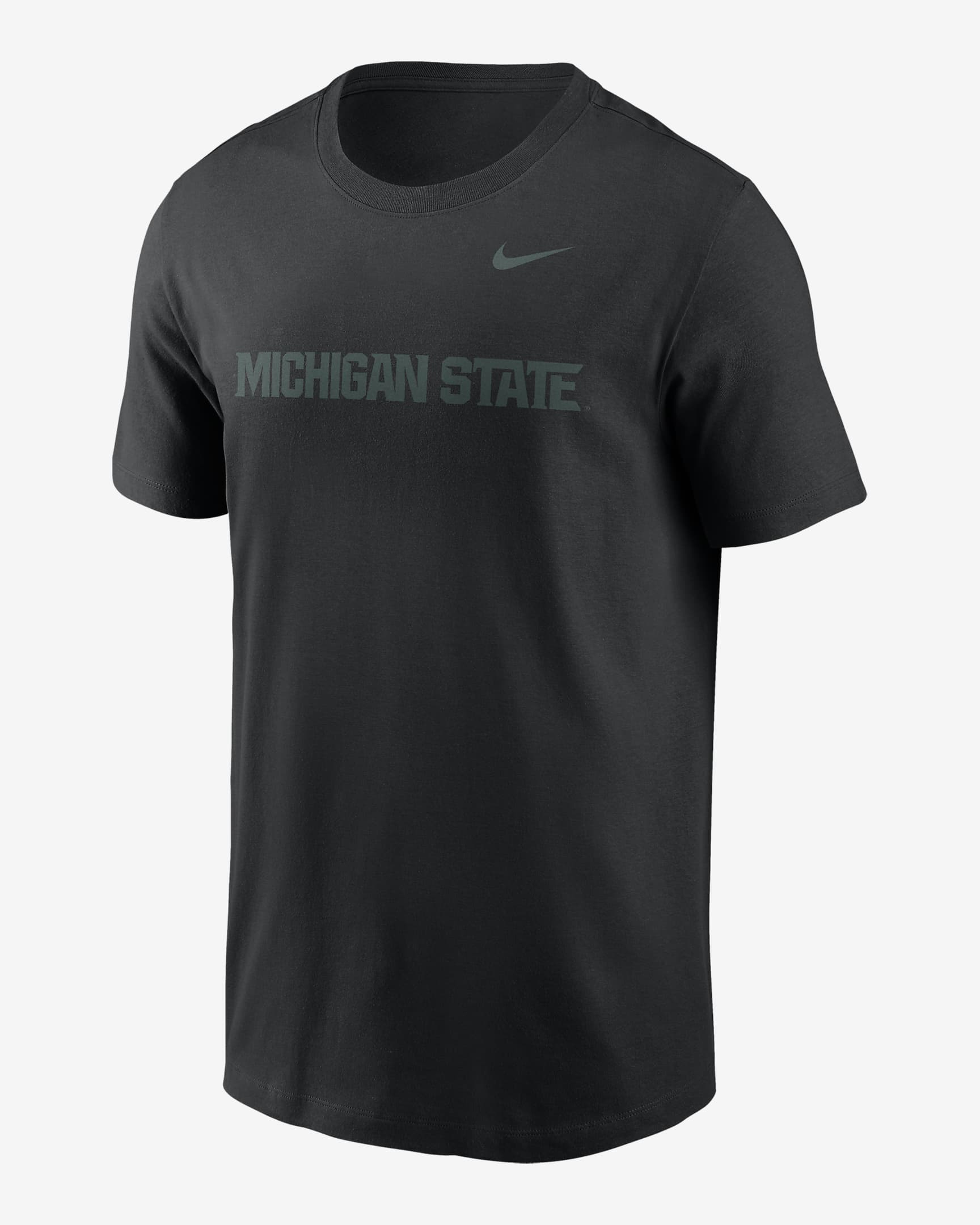 Michigan State Spartans Primetime Evergreen Wordmark Men's Nike College T-Shirt - Black