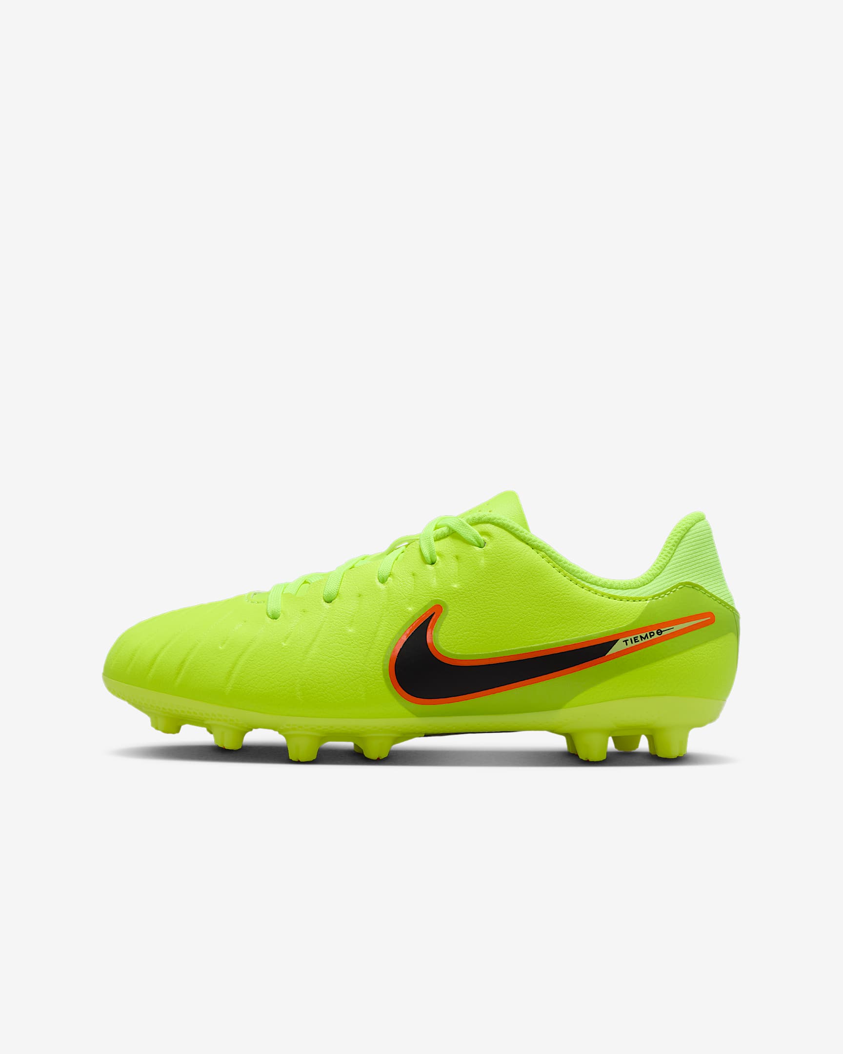 Nike Jr. Tiempo Legend 10 Academy Little/Big Kids' Hard-Ground Low-Top Soccer Cleats - Volt/Black