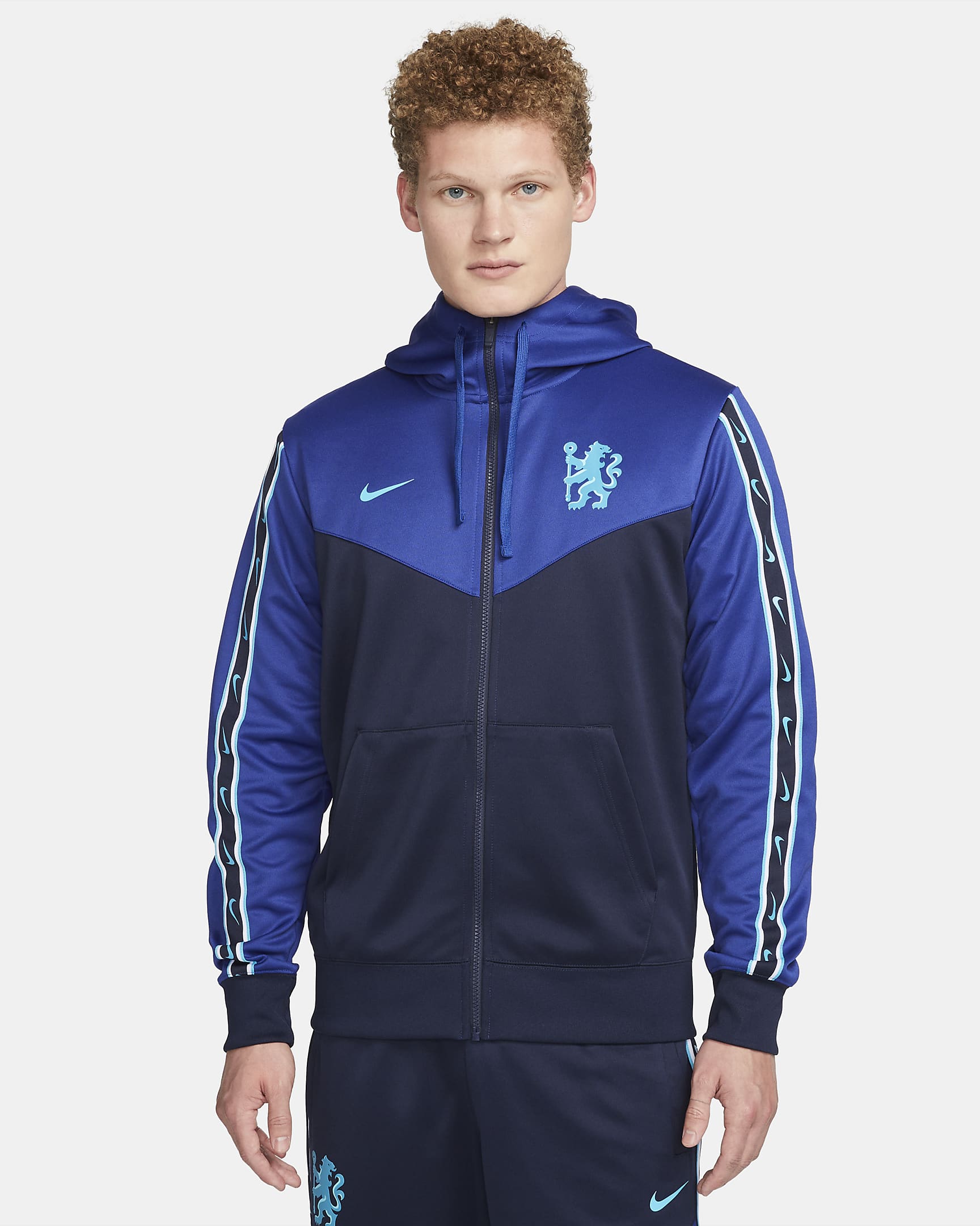 cerulean blue nike tech fleece