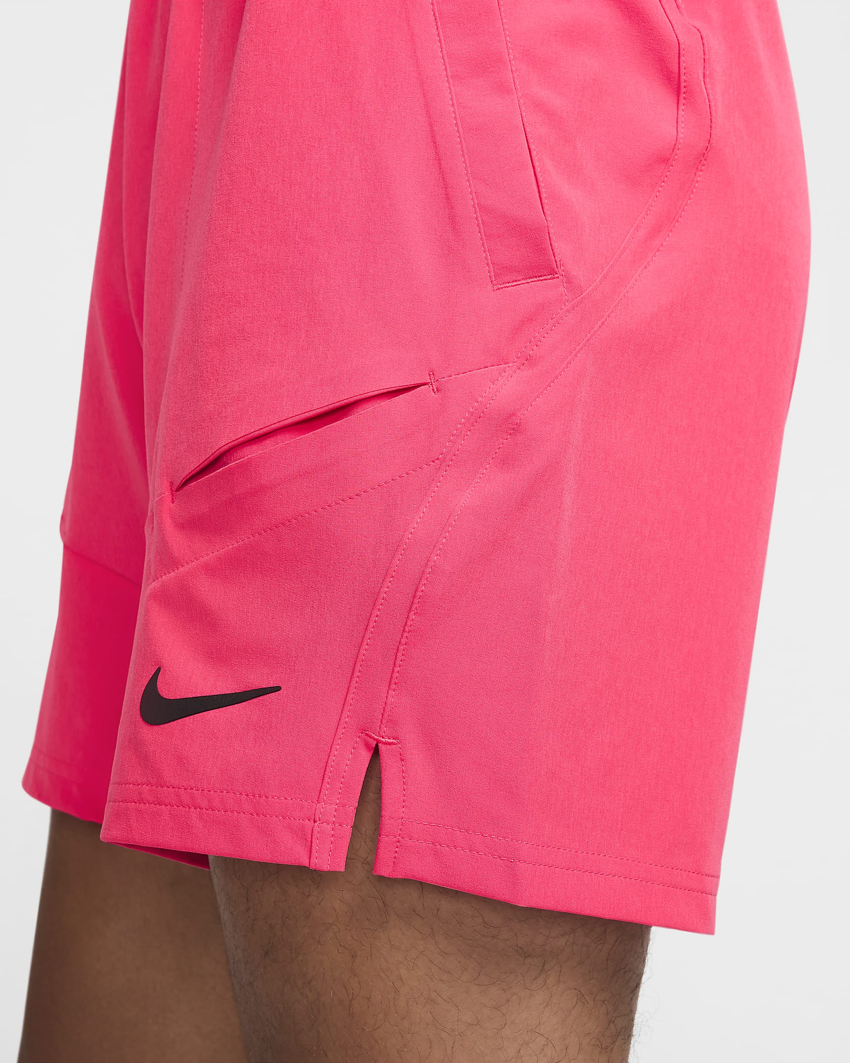 Shorts de tenis Dri-FIT de 18 cm para hombre NikeCourt Advantage - Rosa margarita/Negro