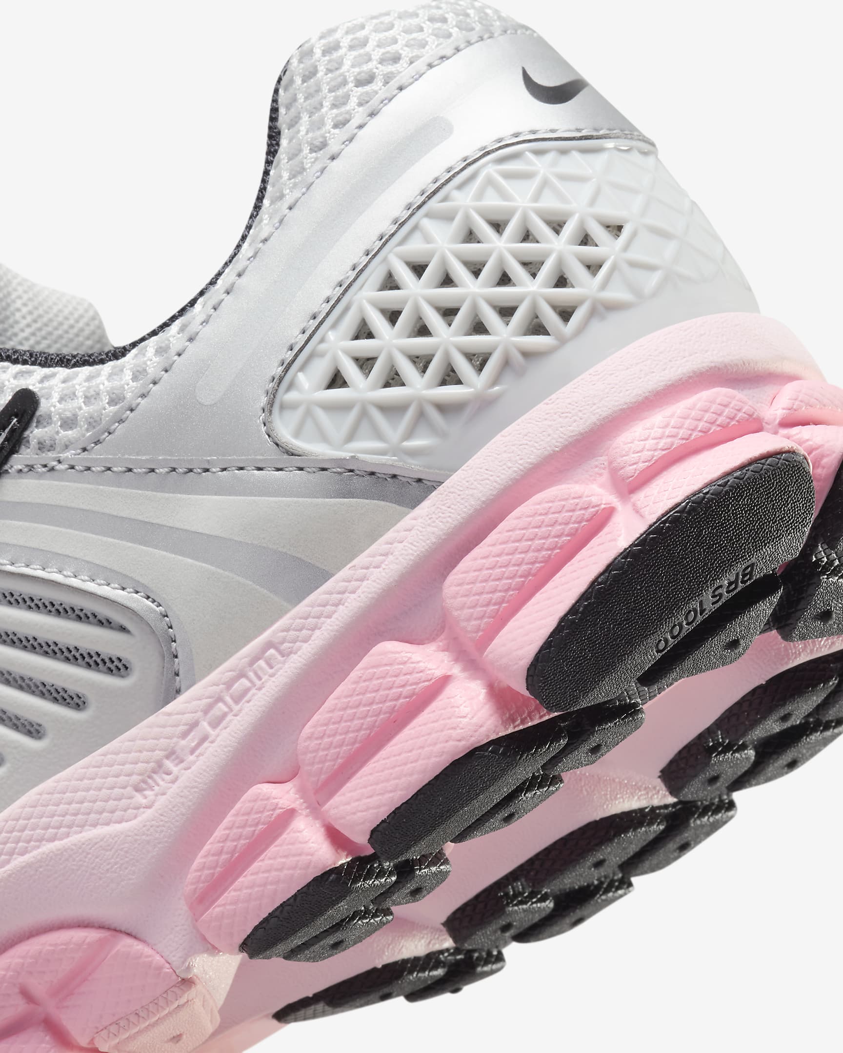 Sapatilhas Nike Zoom Vomero 5 para mulher - Photon Dust/Rosa Foam/Rosa Soft médio/Prateado metalizado