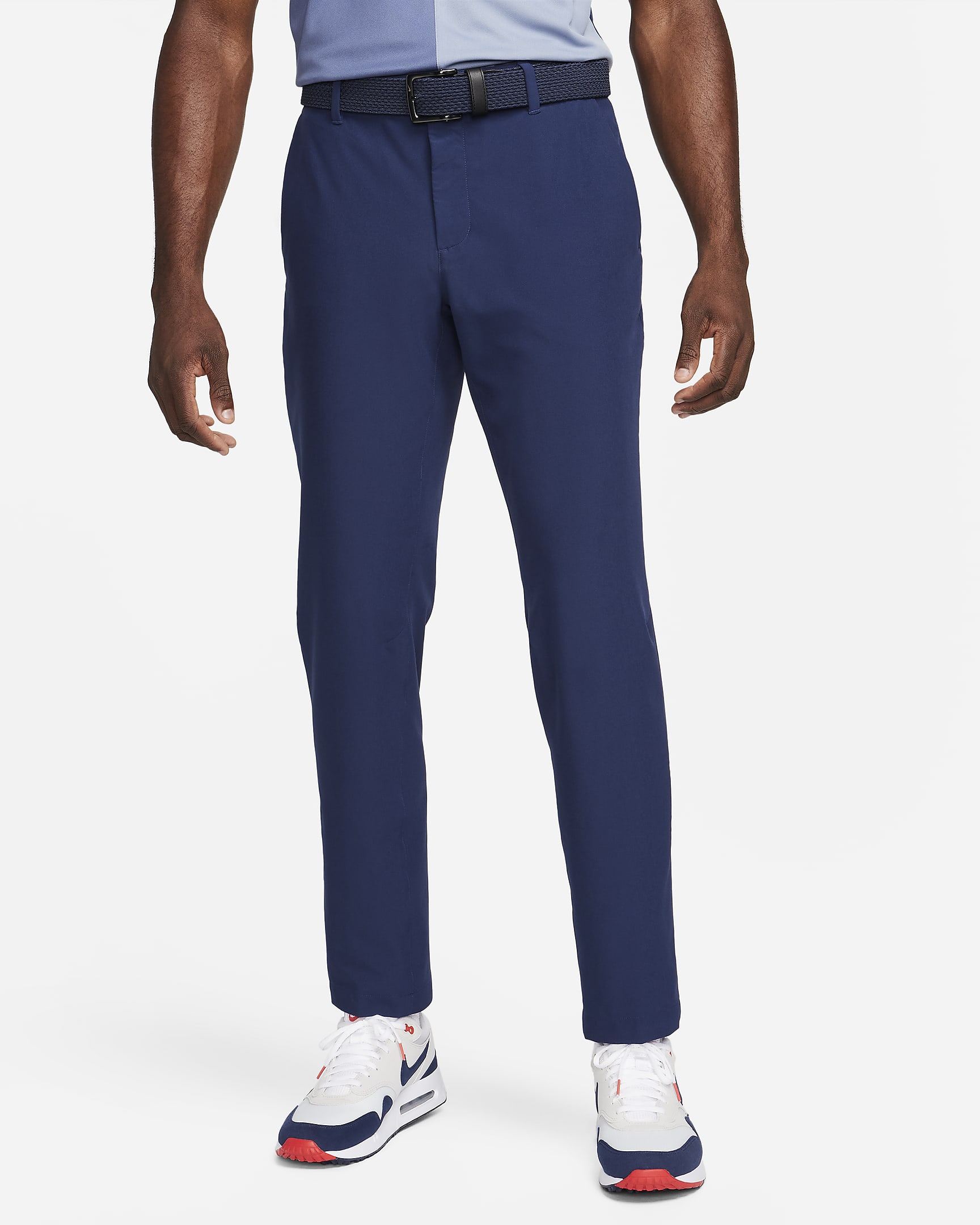 Nike Tour Repel Flex Men's Slim Golf Trousers - Midnight Navy/Black