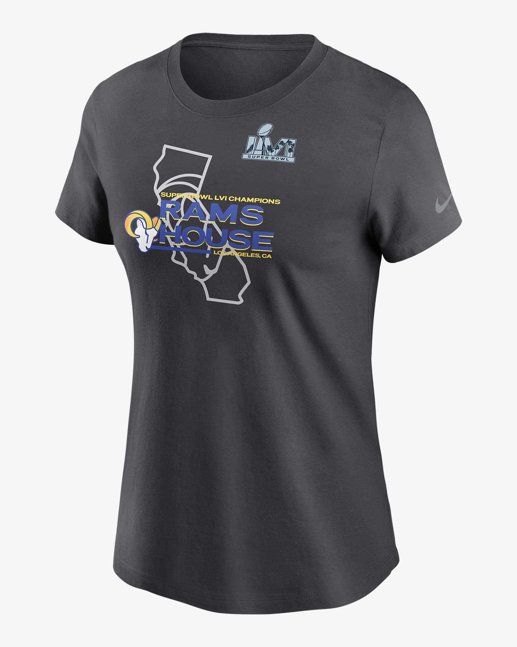 Nike Super Bowl LVI Champions Hometown (NFL Los Angeles Rams) Women's T 