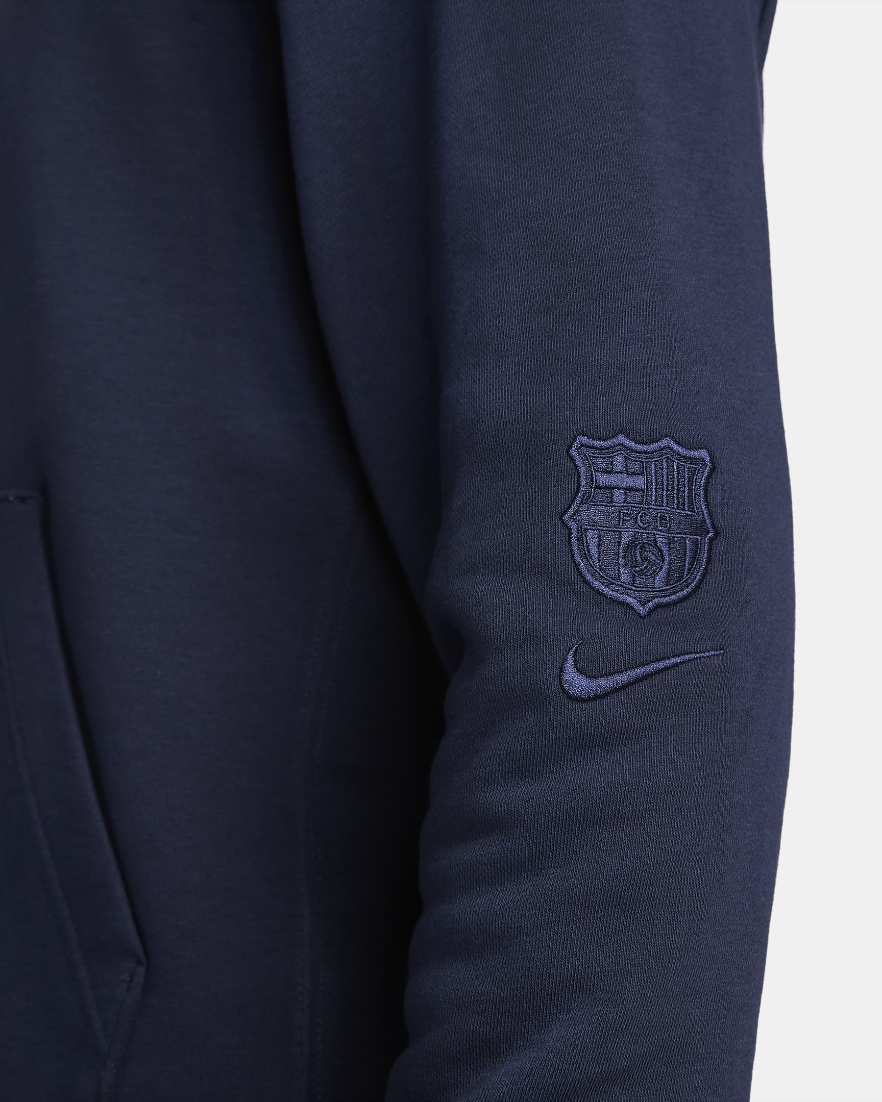 FC Barcelona Men's French Terry Soccer Hoodie. Nike JP