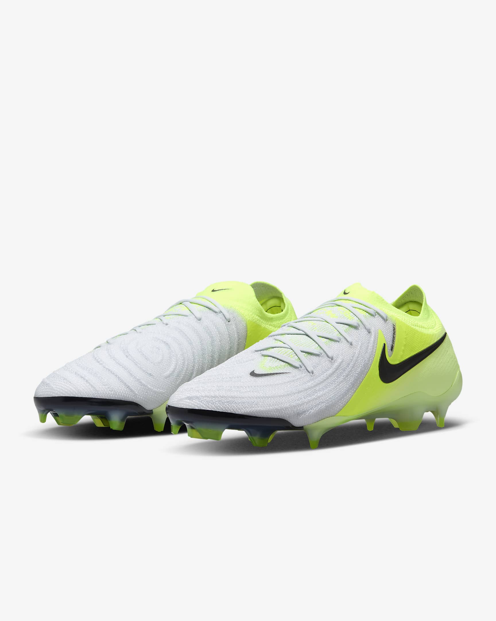 Nike Phantom GX 2 Elite FG Low-Top Football Boot - Metallic Silver/Volt/Black