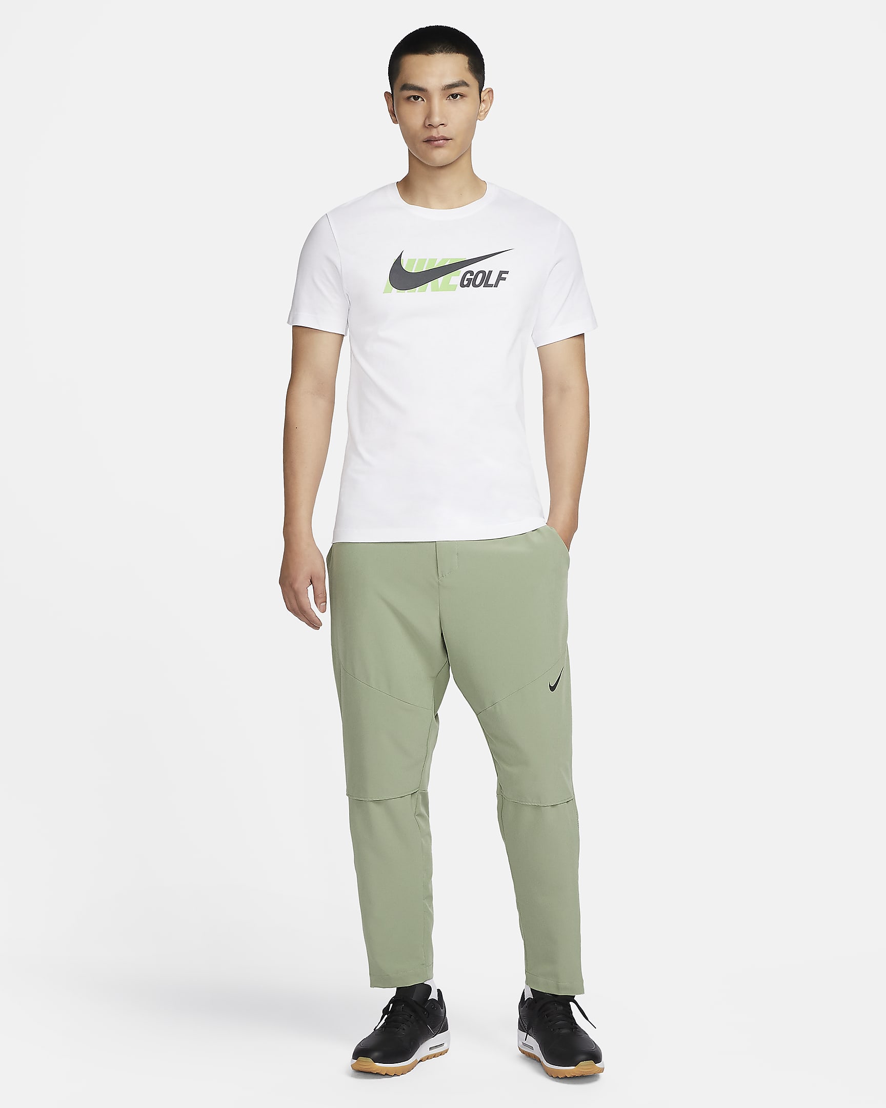 Nike Golf Club Men's Dri-FIT Golf Pants - Oil Green/Honeydew/Black