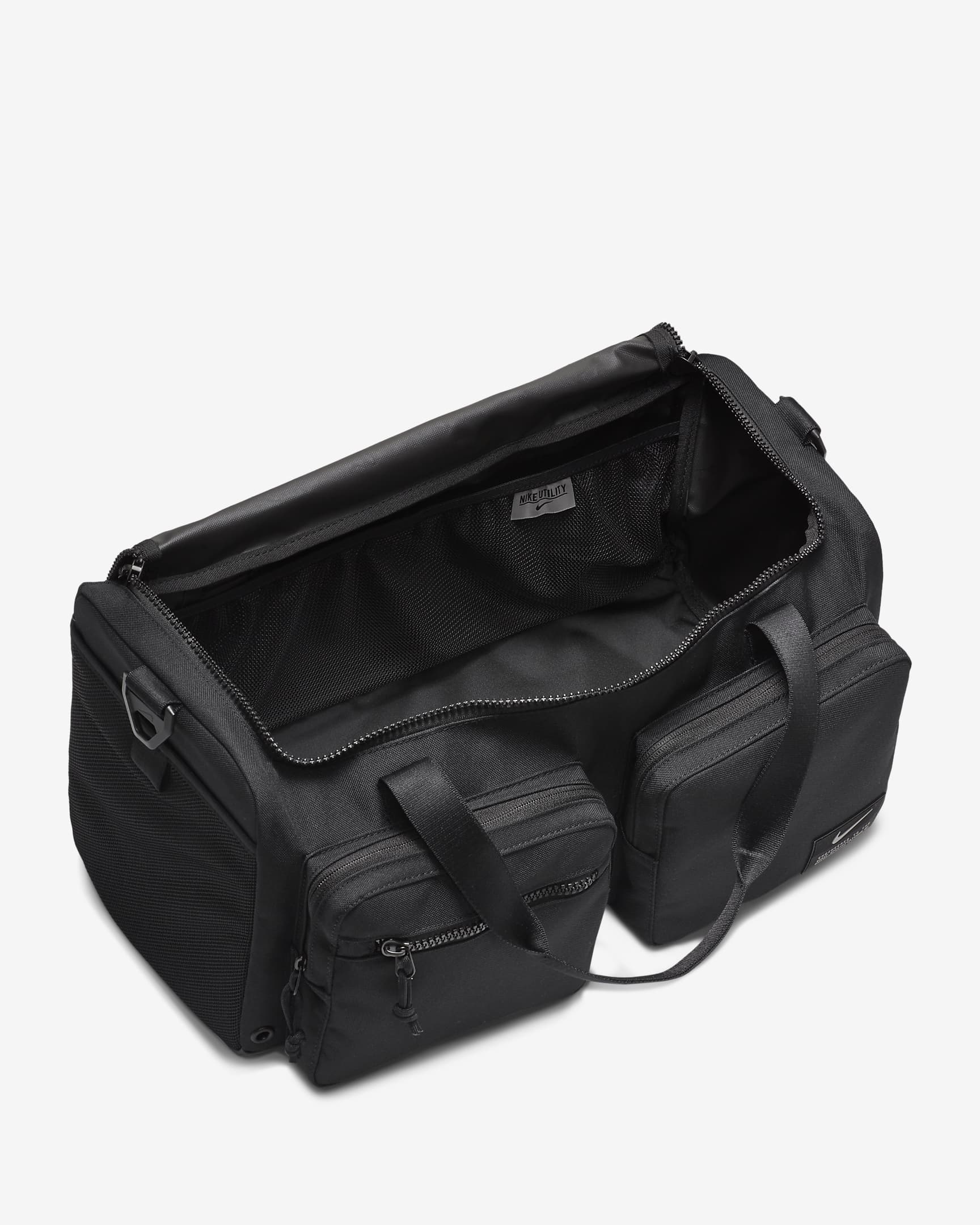 Nike Utility Power Training Duffel Bag (Small, 31L) - Black/Black/Enigma Stone