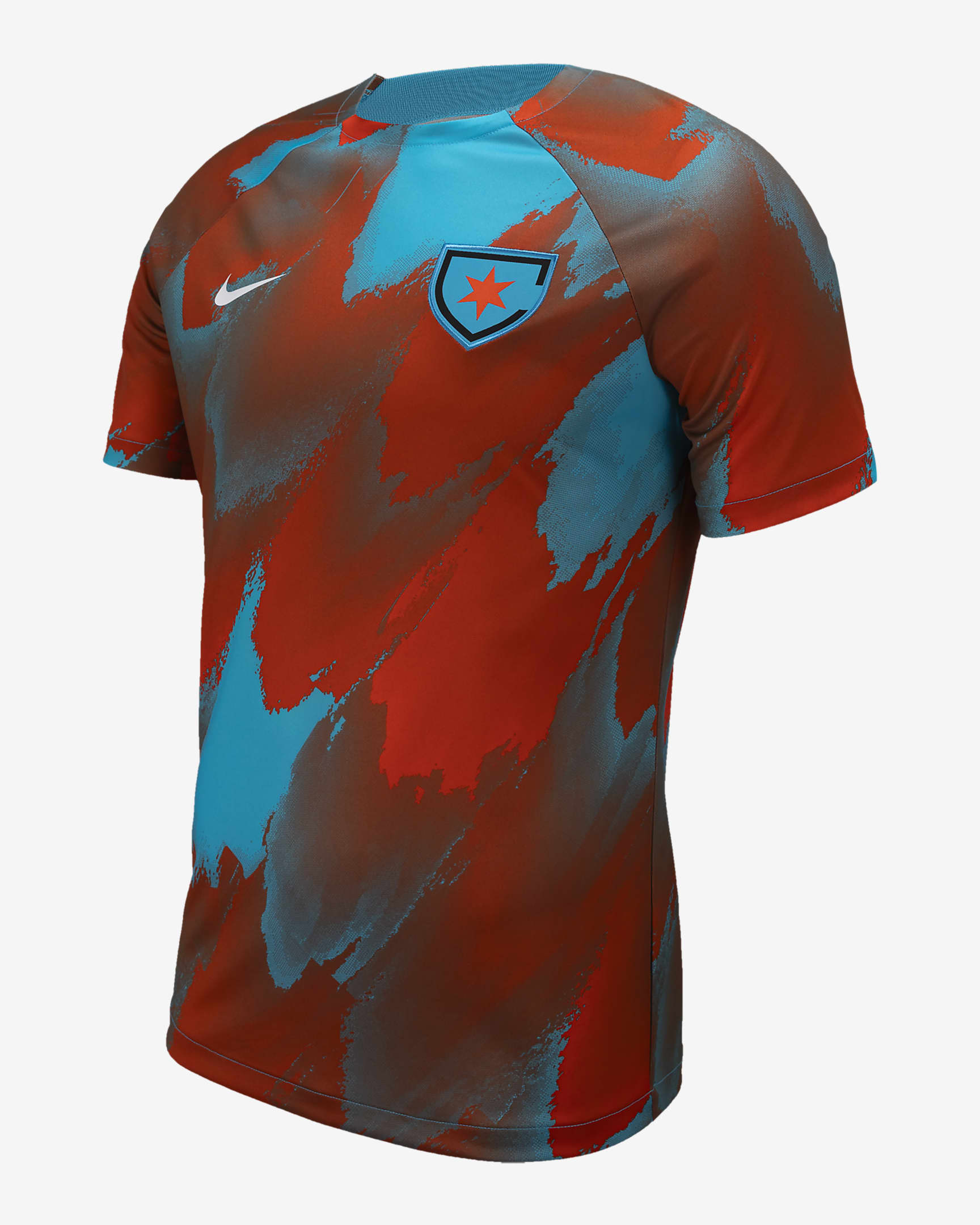 Playera para antes del partido Nike NWSL para hombre Chicago Red Stars - Azul báltico