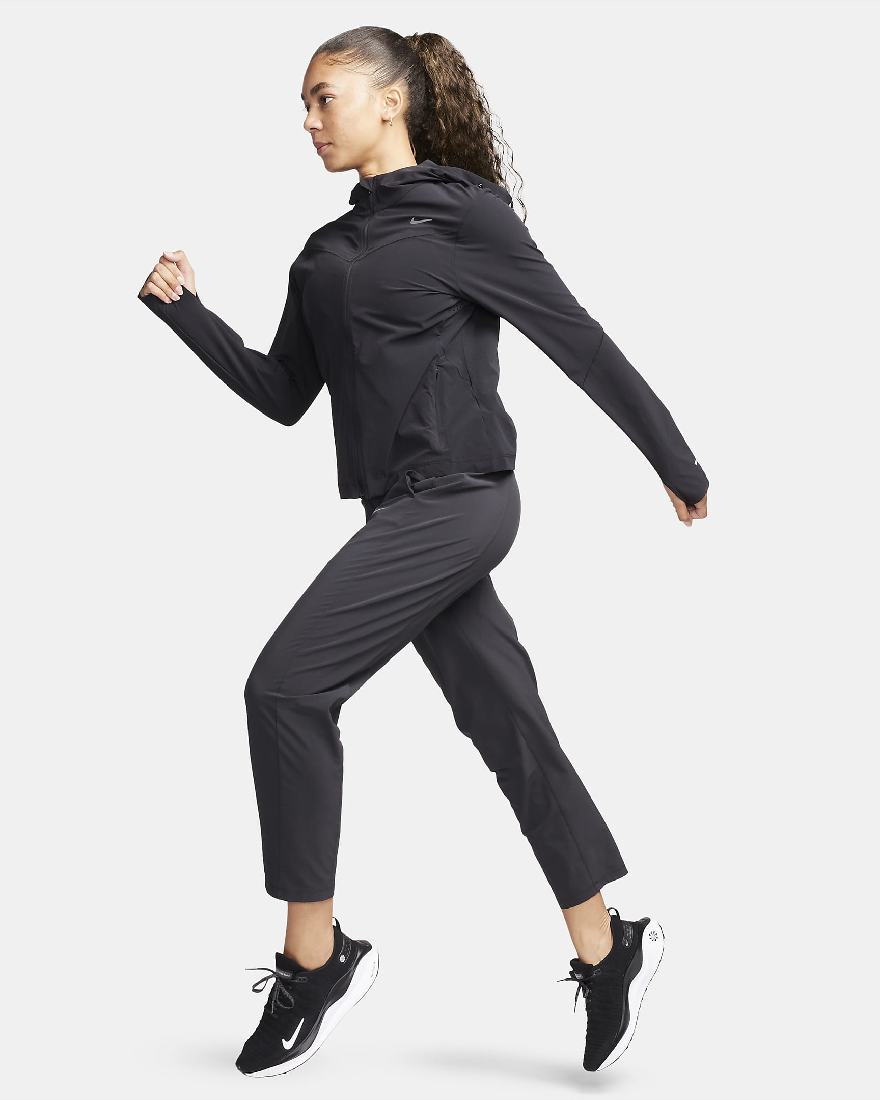 Veste de running Nike Swift UV pour femme - Noir