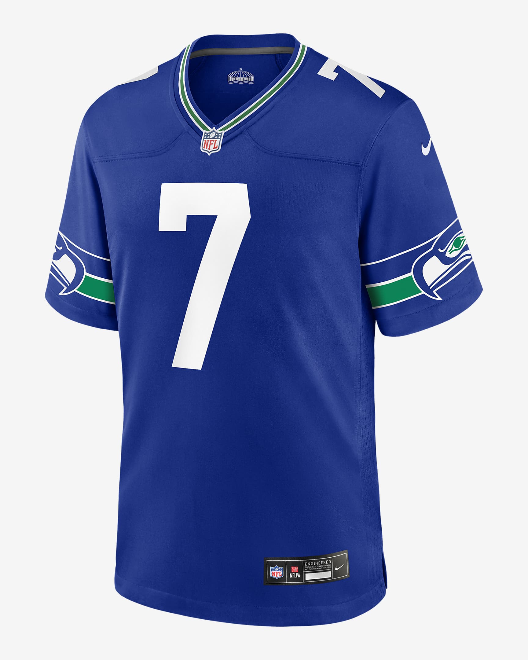Geno Smith Seattle Seahawks Men's Nike NFL Game Football Jersey.