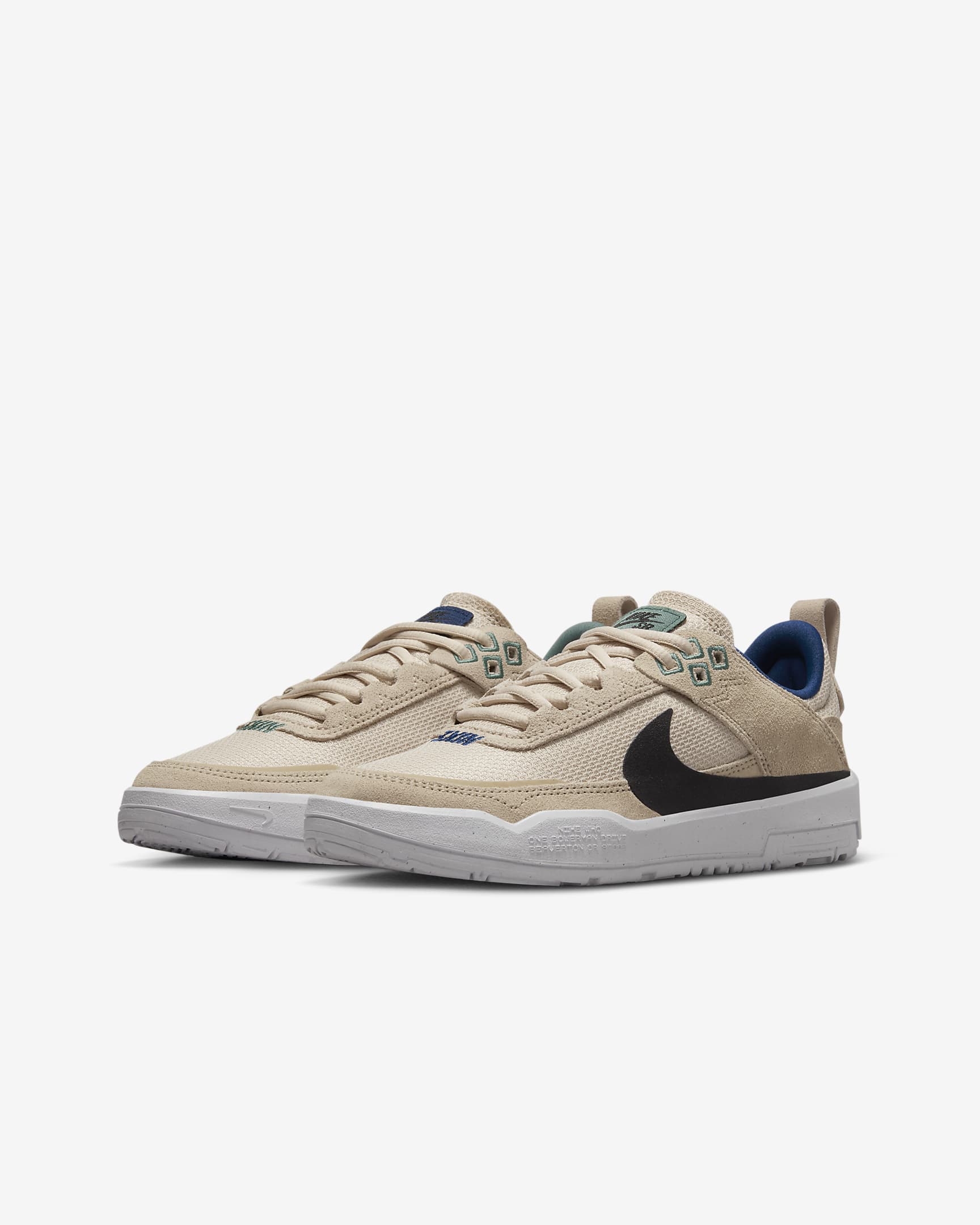 Nike SB Day One skateschoenen voor kids - Sanddrift/Court Blue/Bicoastal/Zwart