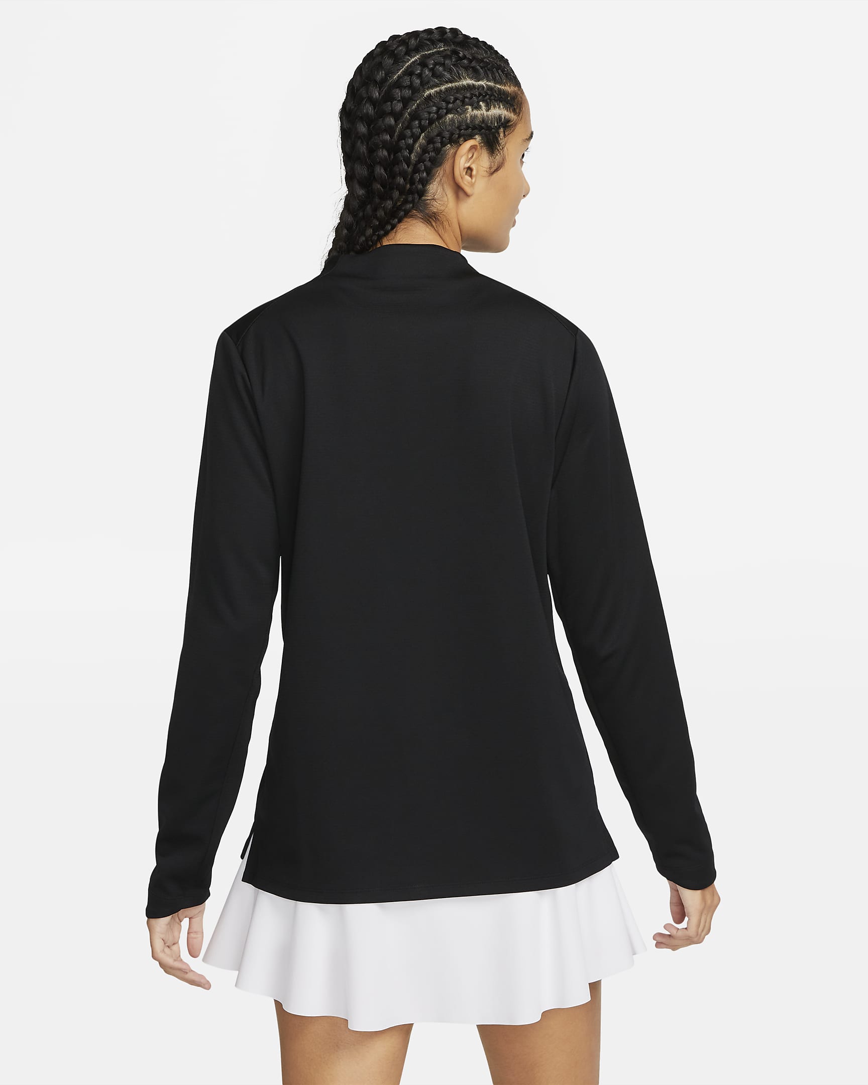 Top con zip a metà lunghezza Nike Dri-FIT UV Advantage – Donna - Nero/Bianco