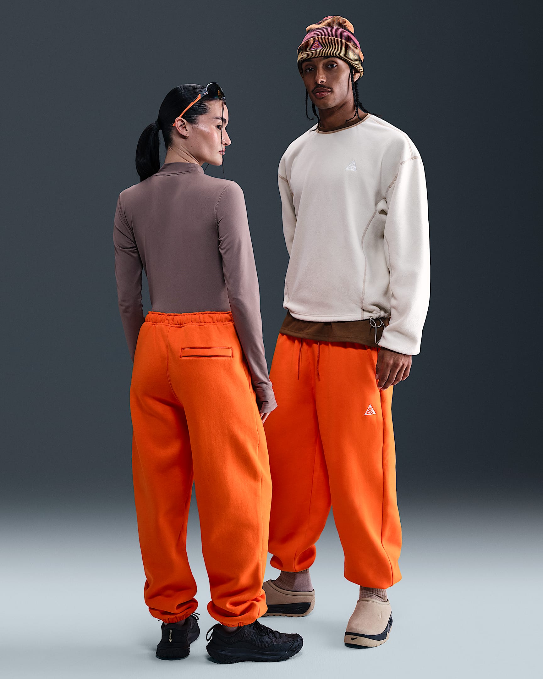 Nike ACG Tuff Fleece Pants - Safety Orange/Summit White