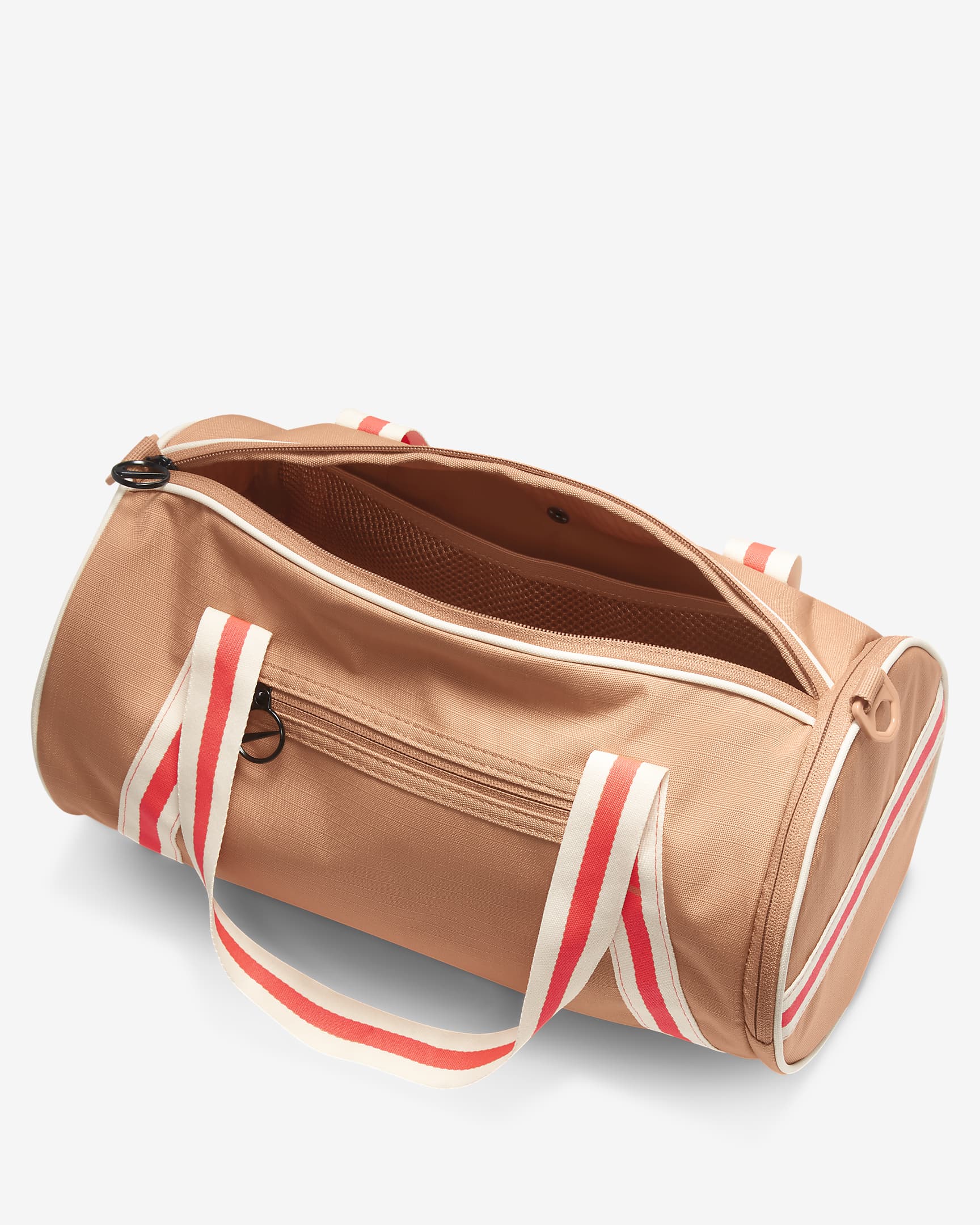 Nike Heritage Retro Duffel Bag (13L) - Amber Brown/Bright Crimson/Guava Ice