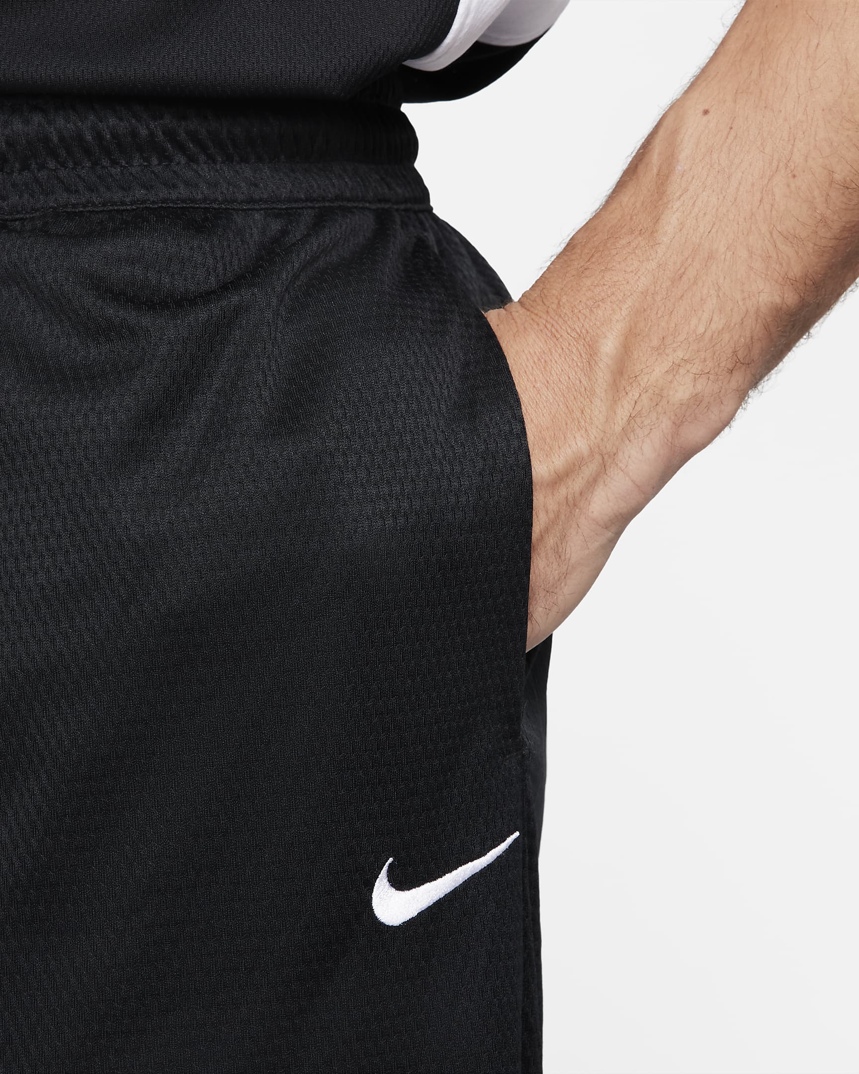 Nike Icon Dri-FIT basketbalshorts voor heren (28 cm) - Zwart/Zwart/Zwart