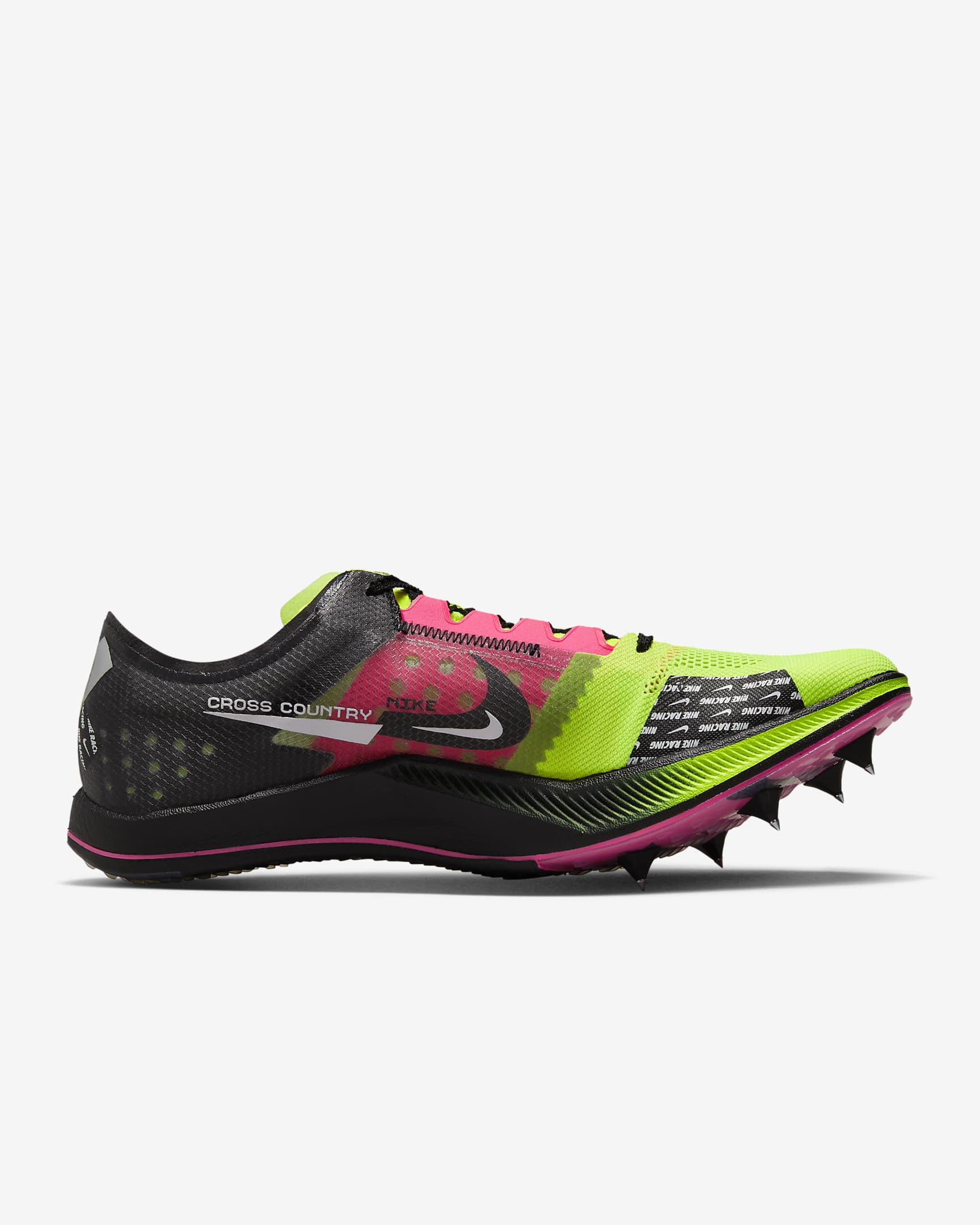 Tenis de atletismo para campo traviesa Nike ZoomX Dragonfly XC - Volt/Negro/Hiperrosa/Blanco