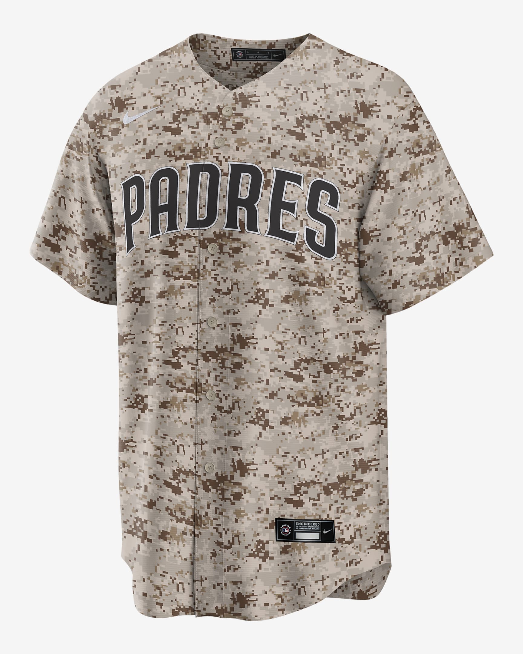 Jersey Nike de la MLB Replica para hombre Manny Machado San Diego Padres USMC - Camuflaje del desierto