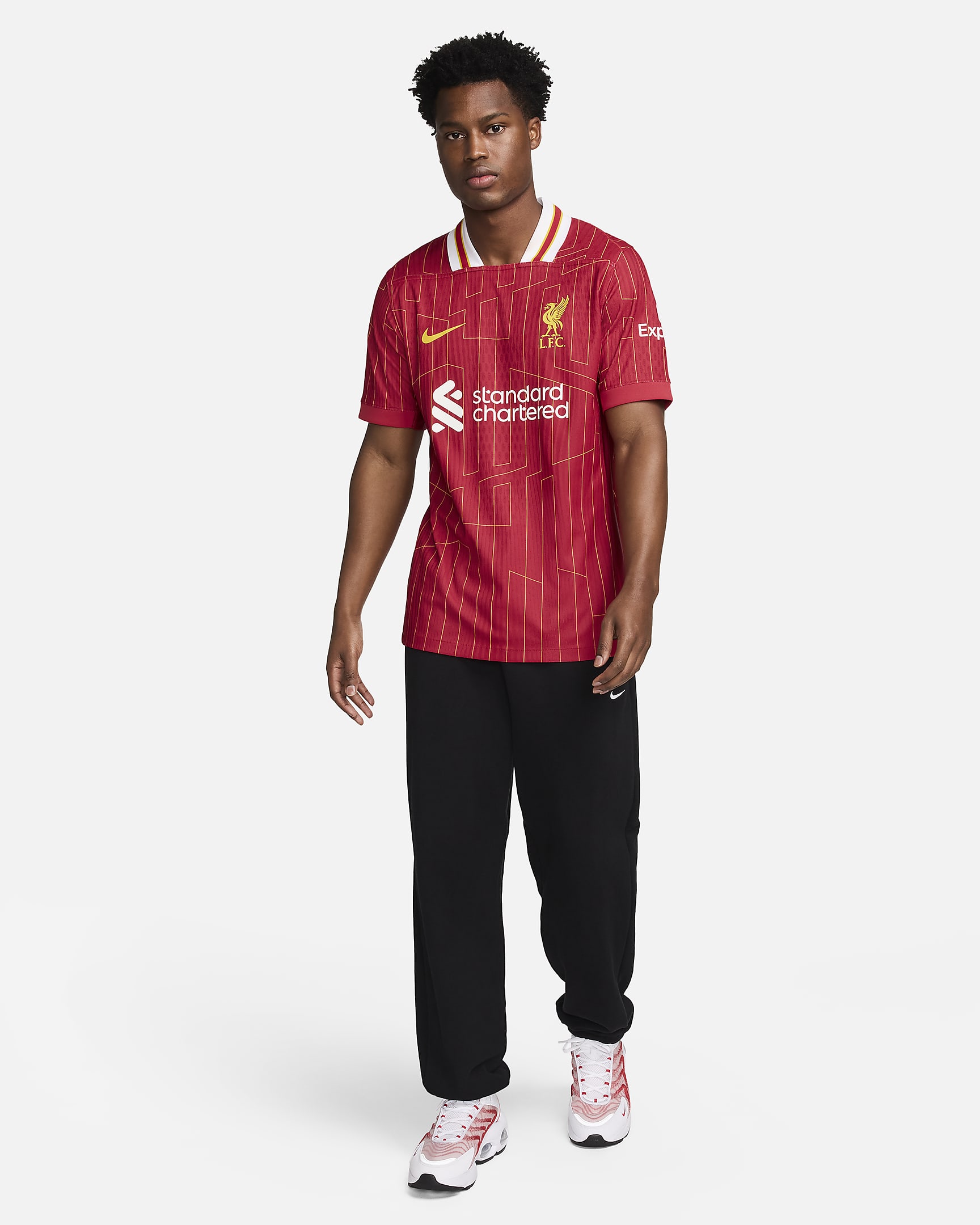 Maillot de foot authentique Nike Dri-FIT ADV Liverpool FC 2024/25 Match Domicile pour homme - Gym Red/Blanc/Chrome Yellow