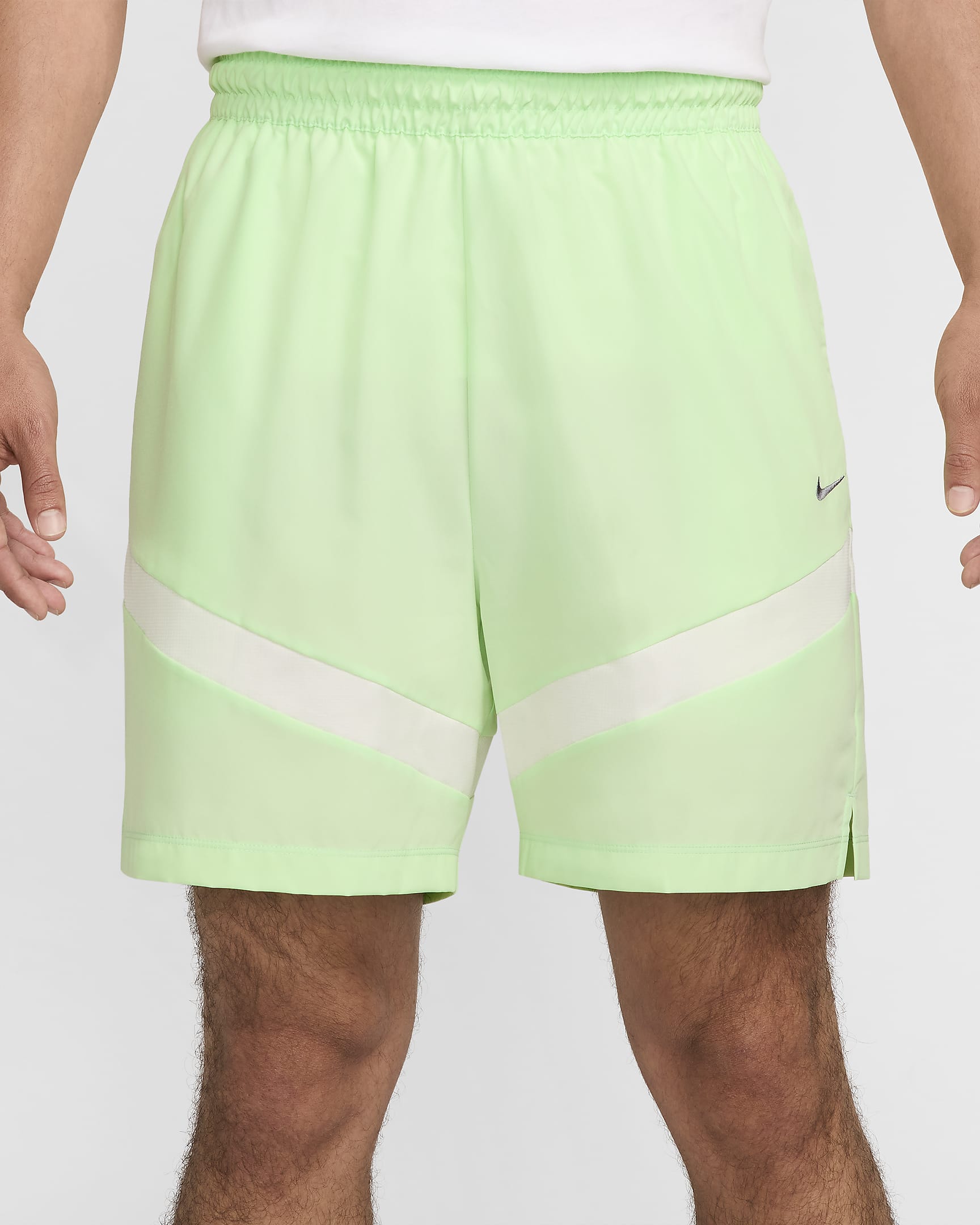 Nike Icon Men's 6" Dri-FIT Woven Basketball Shorts - Vapor Green/Vapor Green/Sail/Iron Grey