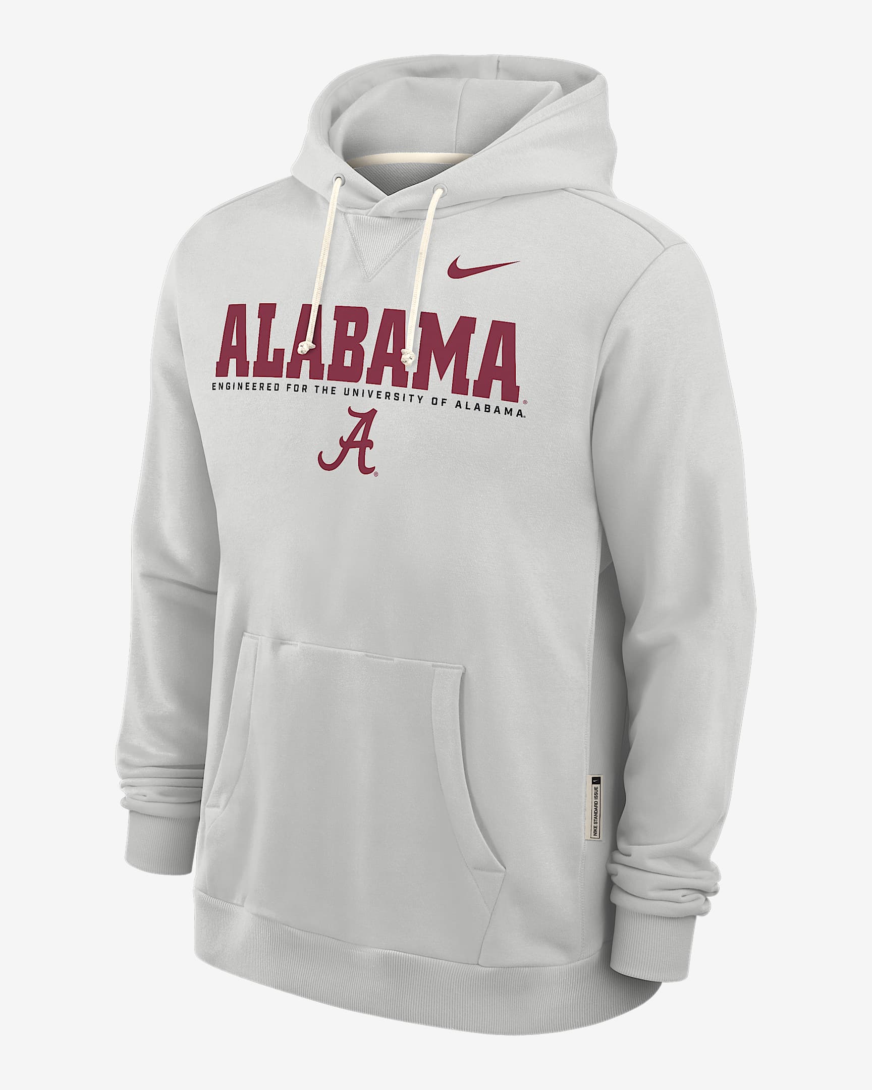 Sudadera con gorro sin cierre universitaria Nike Dri-FIT para hombre Alabama Sideline - Gris