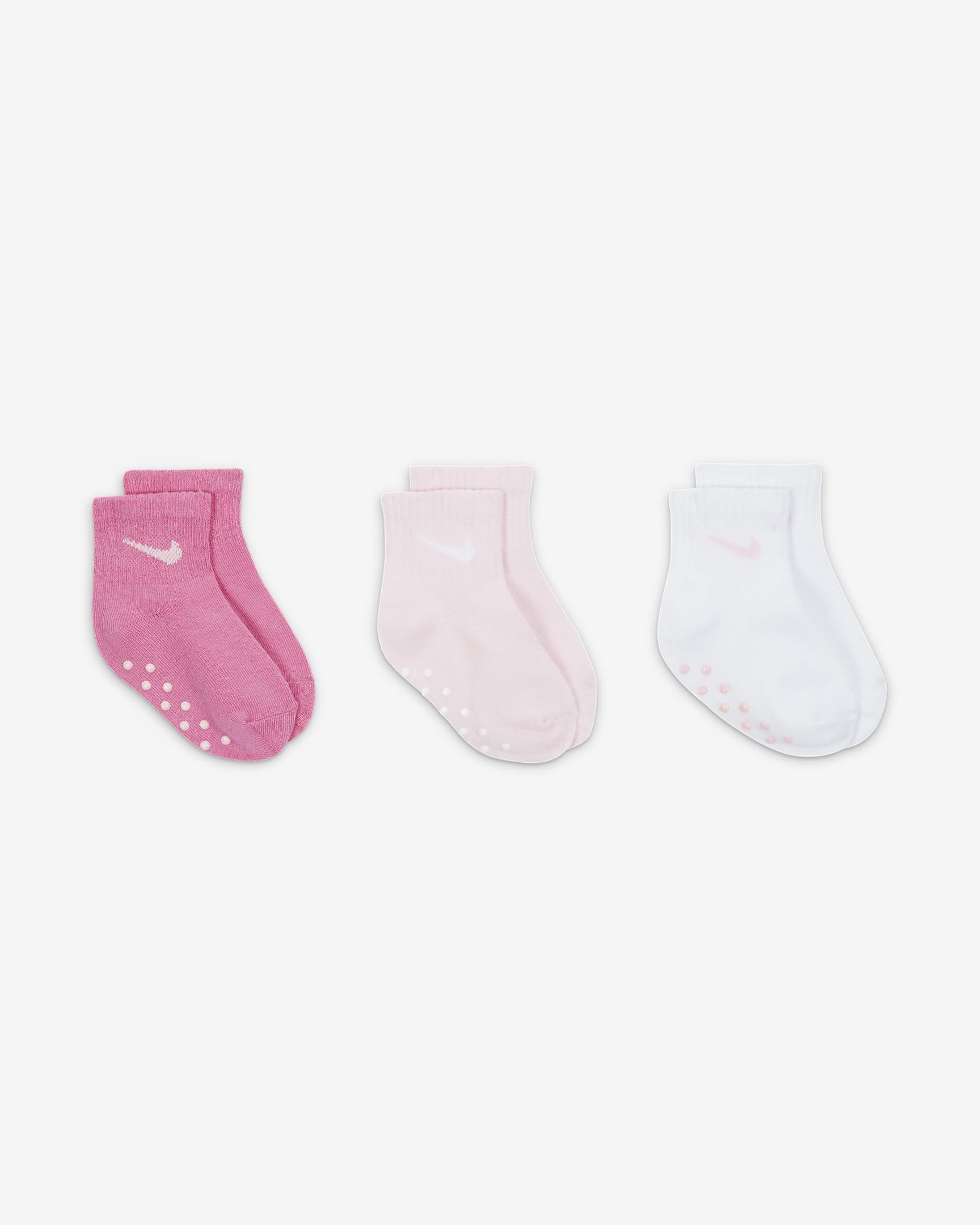 Nike Core Swoosh Toddler Gripper Socks Box Set (3 Pairs). Nike.com