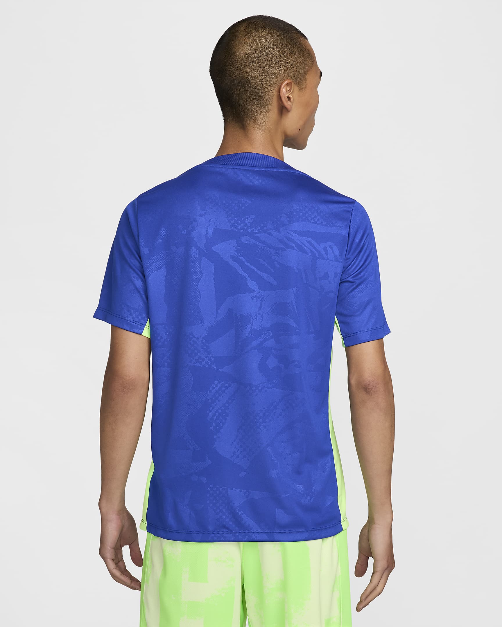 F.C. Barcelona Academy Pro Third Men's Nike Dri-FIT Football Pre-Match Top - Old Royal/Old Royal/Lime Blast/Lime Blast