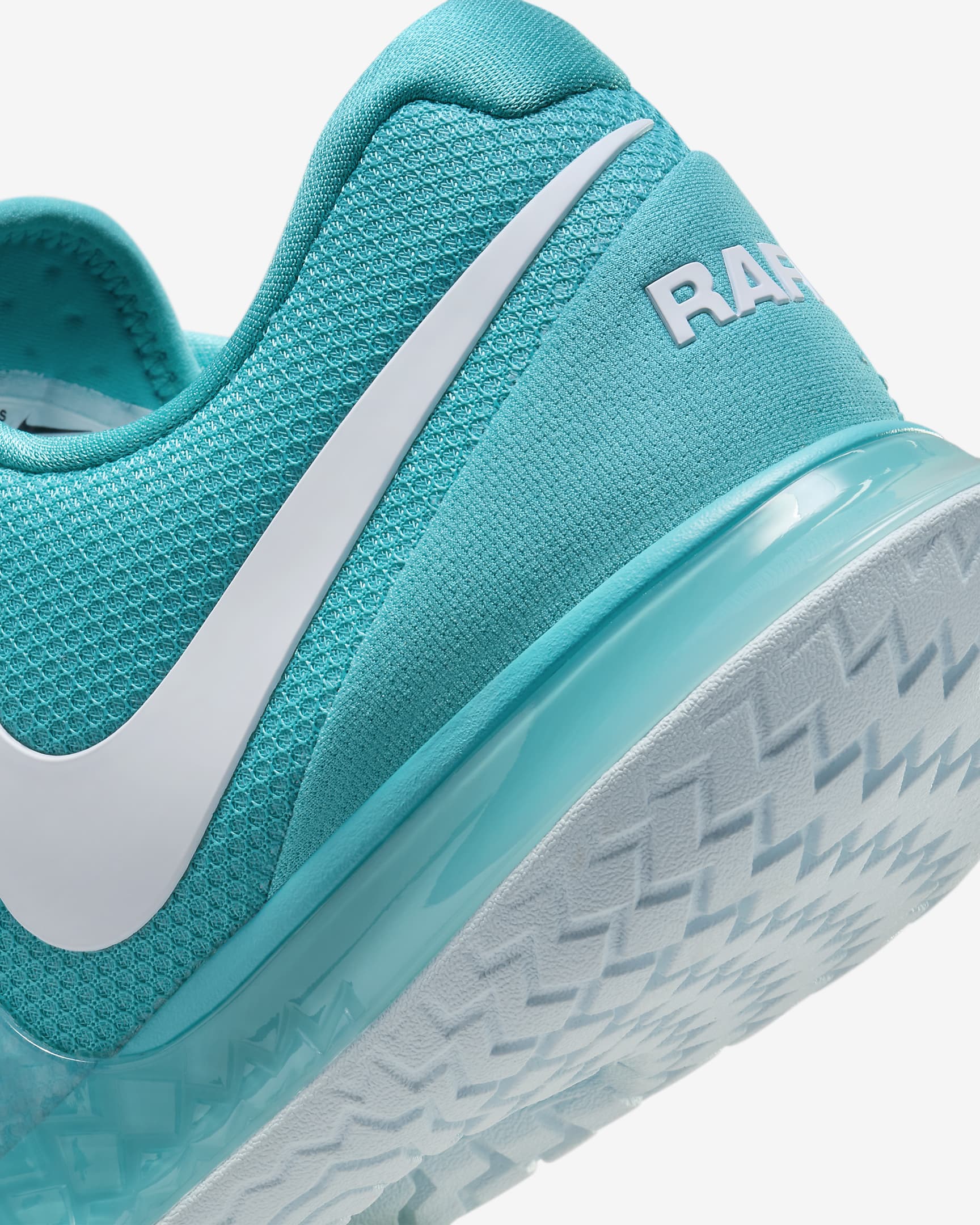 NikeCourt Zoom Vapor Cage 4 Rafa Sert Kort Erkek Tenis Ayakkabısı - Dusty Cactus/Glacier Blue/Beyaz