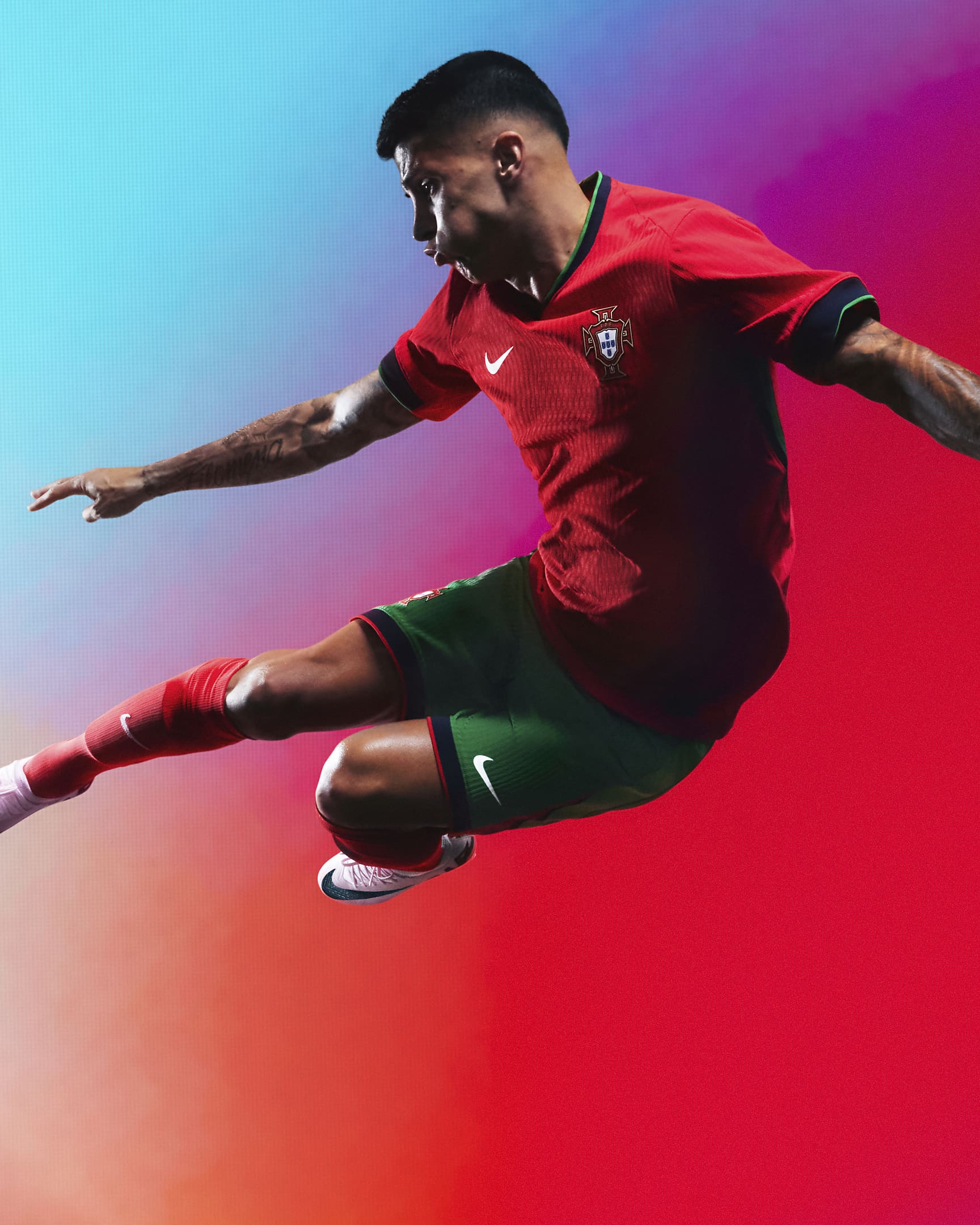 Primera equipació Match Portugal (selecció masculina) 2024/25 Samarreta de futbol Authentic Nike Dri-FIT ADV - Home - University Red/Pine Green/Pitch Blue/Sail