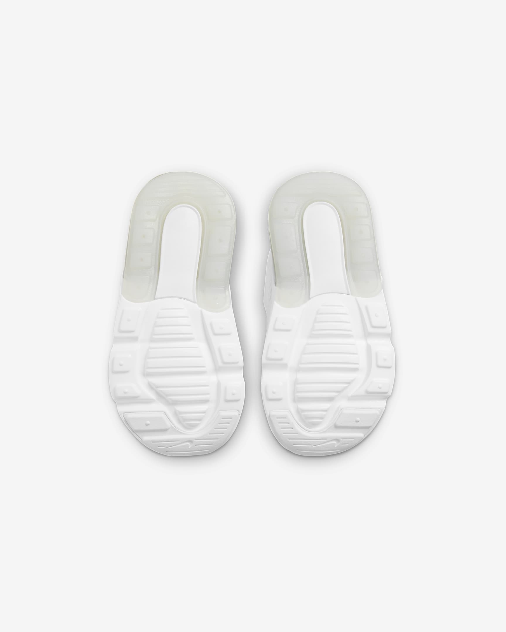 Tenis para bebé e infantil Nike Air Max 270 - Blanco/Plata metalizado/Blanco