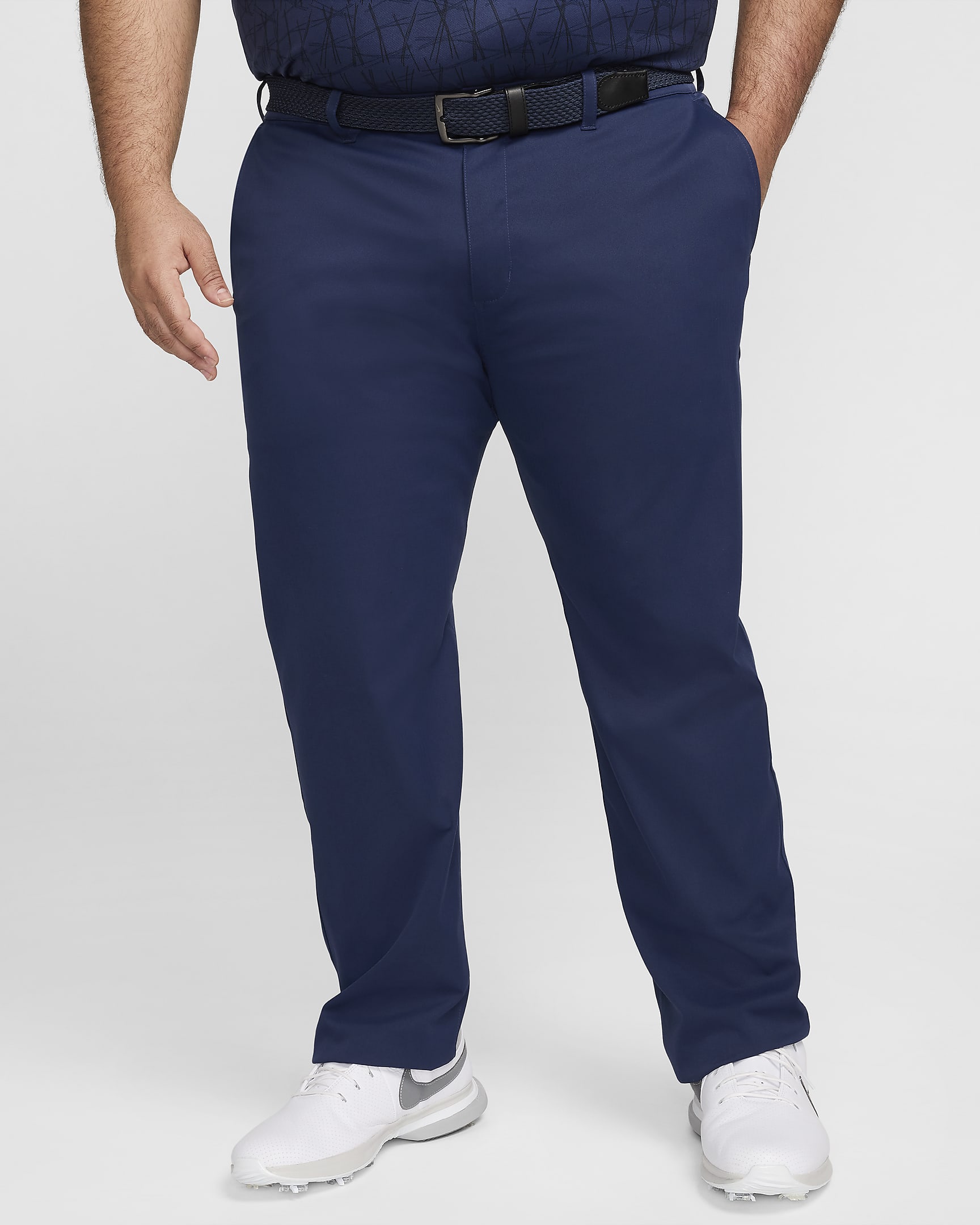 Nike Tour Repel Men's Chino Slim Golf Trousers - Midnight Navy/Black