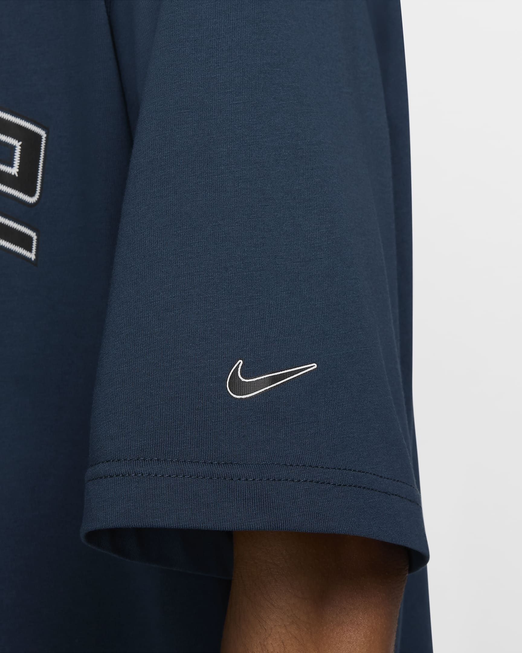 T-shirt ample à manches courtes et motif Nike Sportswear pour femme - Armory Navy