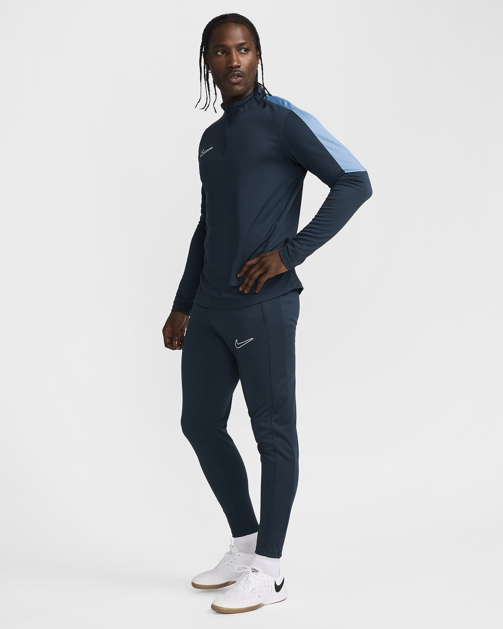 Pantaloni da calcio Dri-FIT Nike Dri-FIT Academy – Uomo - Armory Navy/Armory Navy/Armory Navy/Bianco