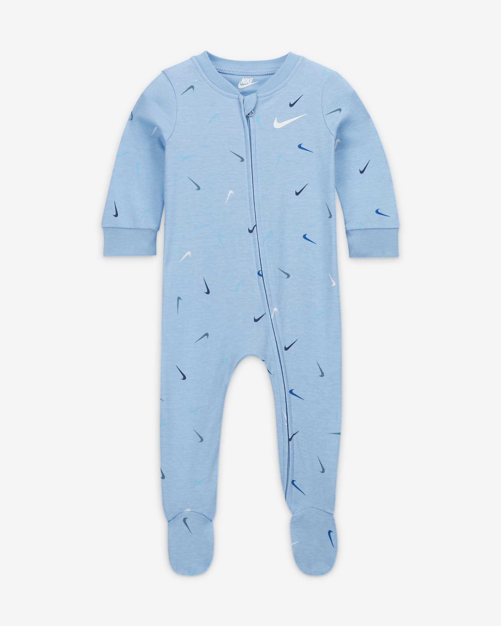 Nike Swooshfetti Footed Coverall Baby Coverall - Cobalt Bliss