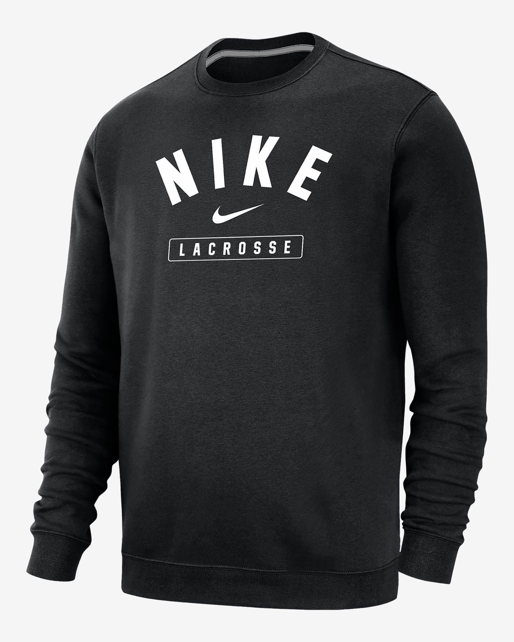 Sudadera de cuello redondo para hombre Nike Lacrosse - Negro