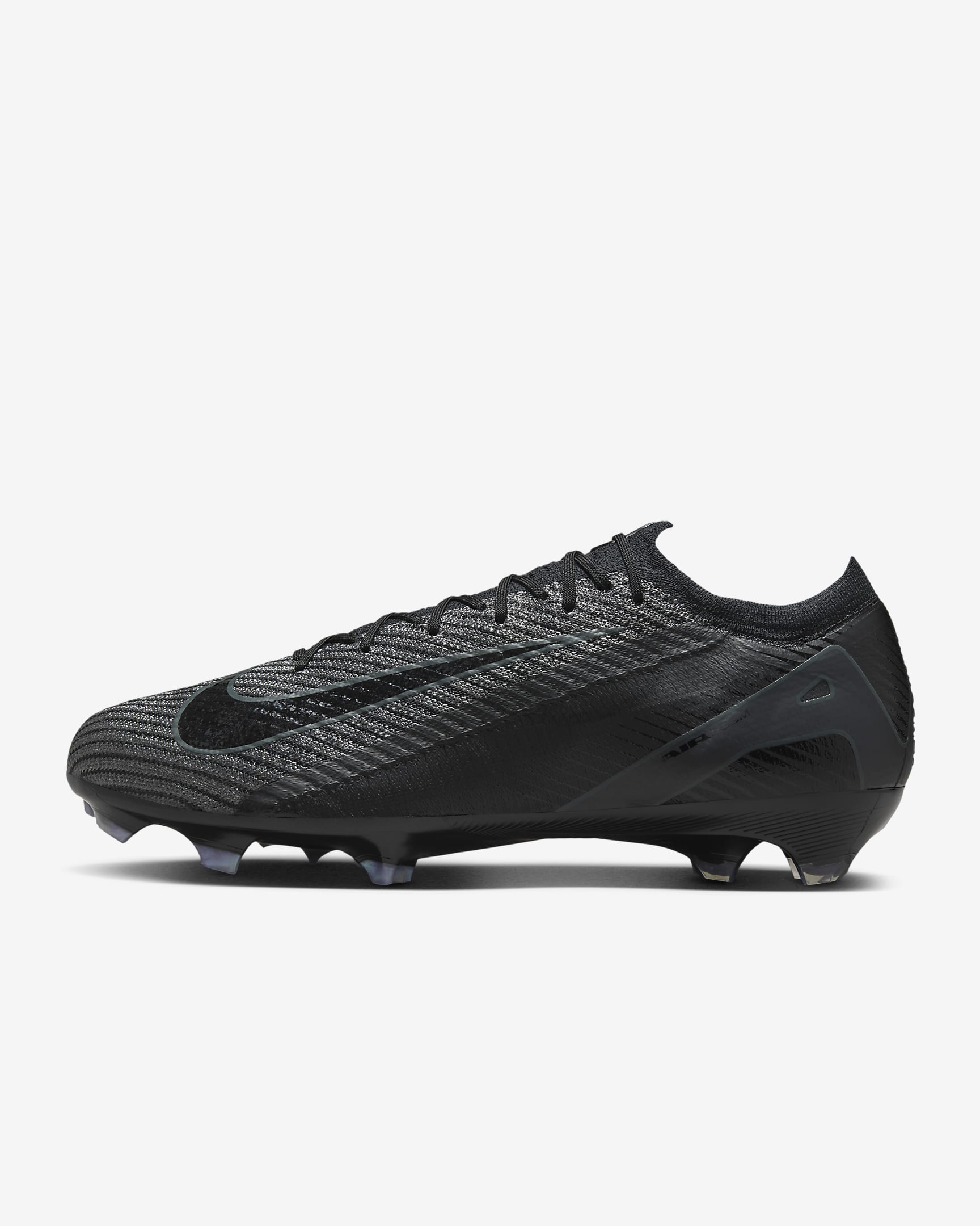 Nike Mercurial Vapor 16 Elite low-top voetbalschoenen (stevige ondergronden) - Zwart/Deep Jungle/Zwart