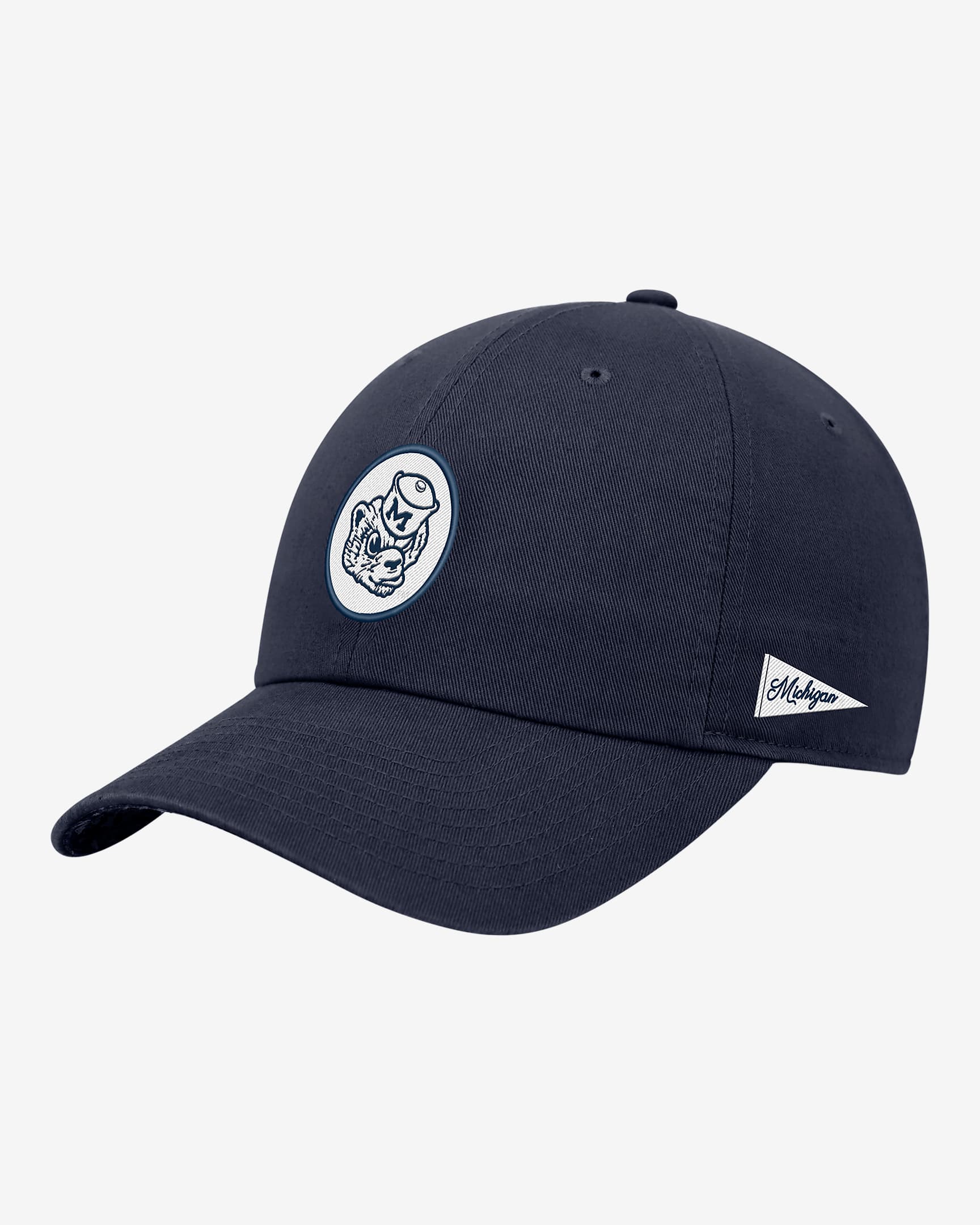 Michigan Logo Nike College Adjustable Cap - Navy