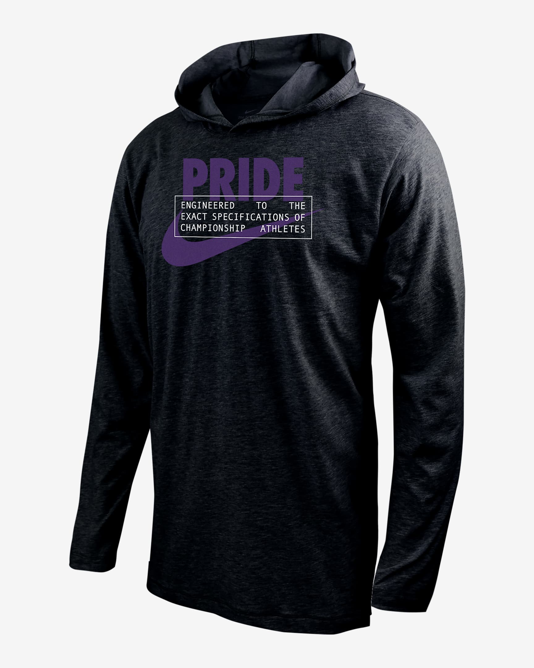 Orlando Pride Men's Nike Soccer Long-Sleeve Hooded T-Shirt - Black