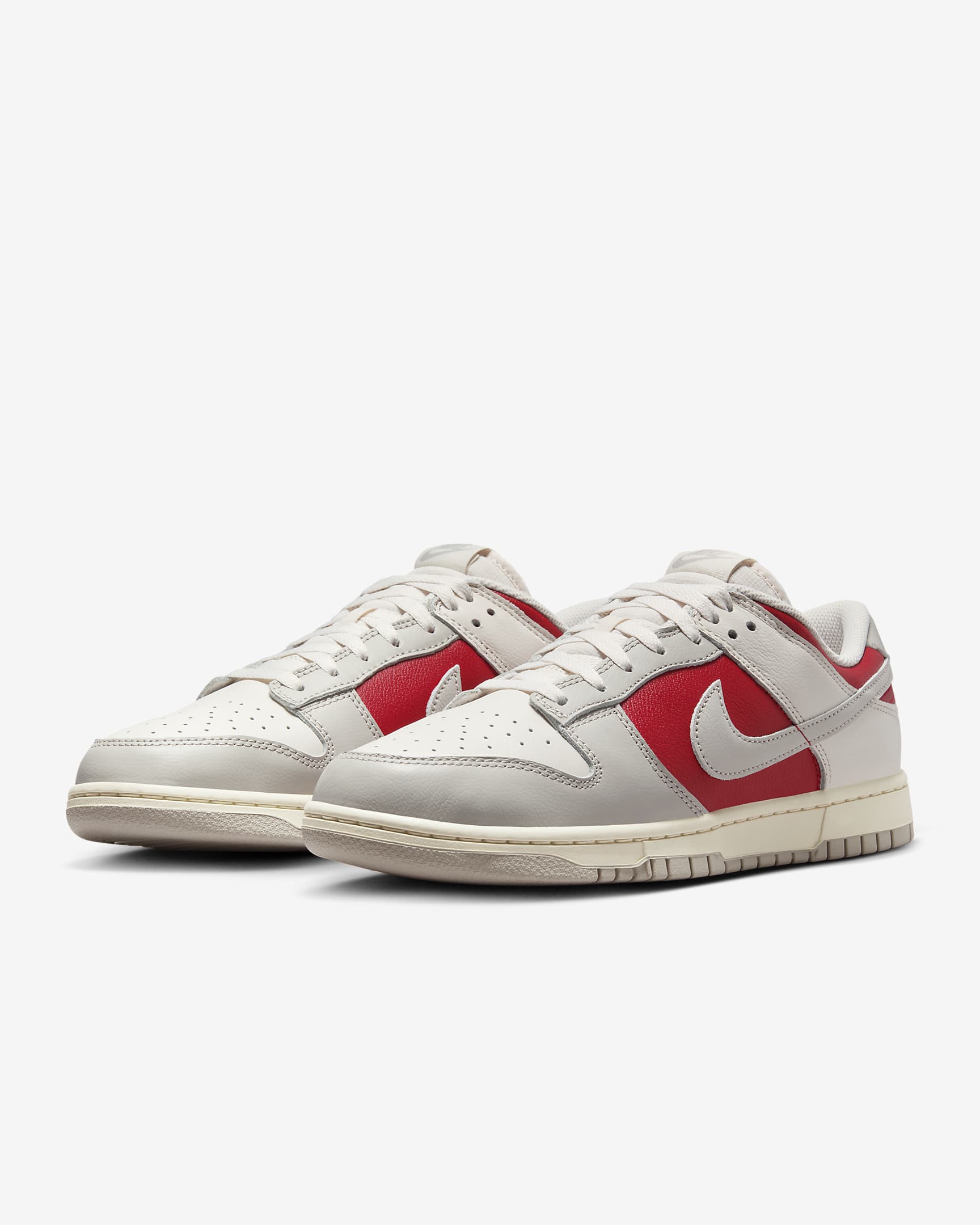 Nike Dunk Low Retro Shoes - Phantom/Gym Red/Pale Ivory/Light Iron Ore