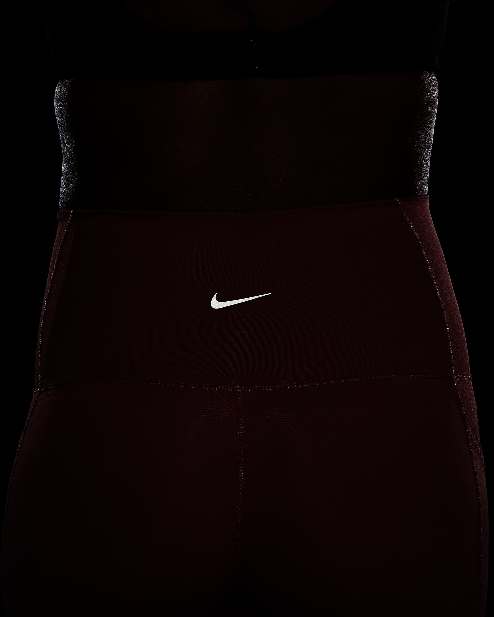 Nike (M) One Dri-FIT bikershorts met hoge taille en zakken voor dames (20 cm, zwangerschapskleding) - Canyon Pink