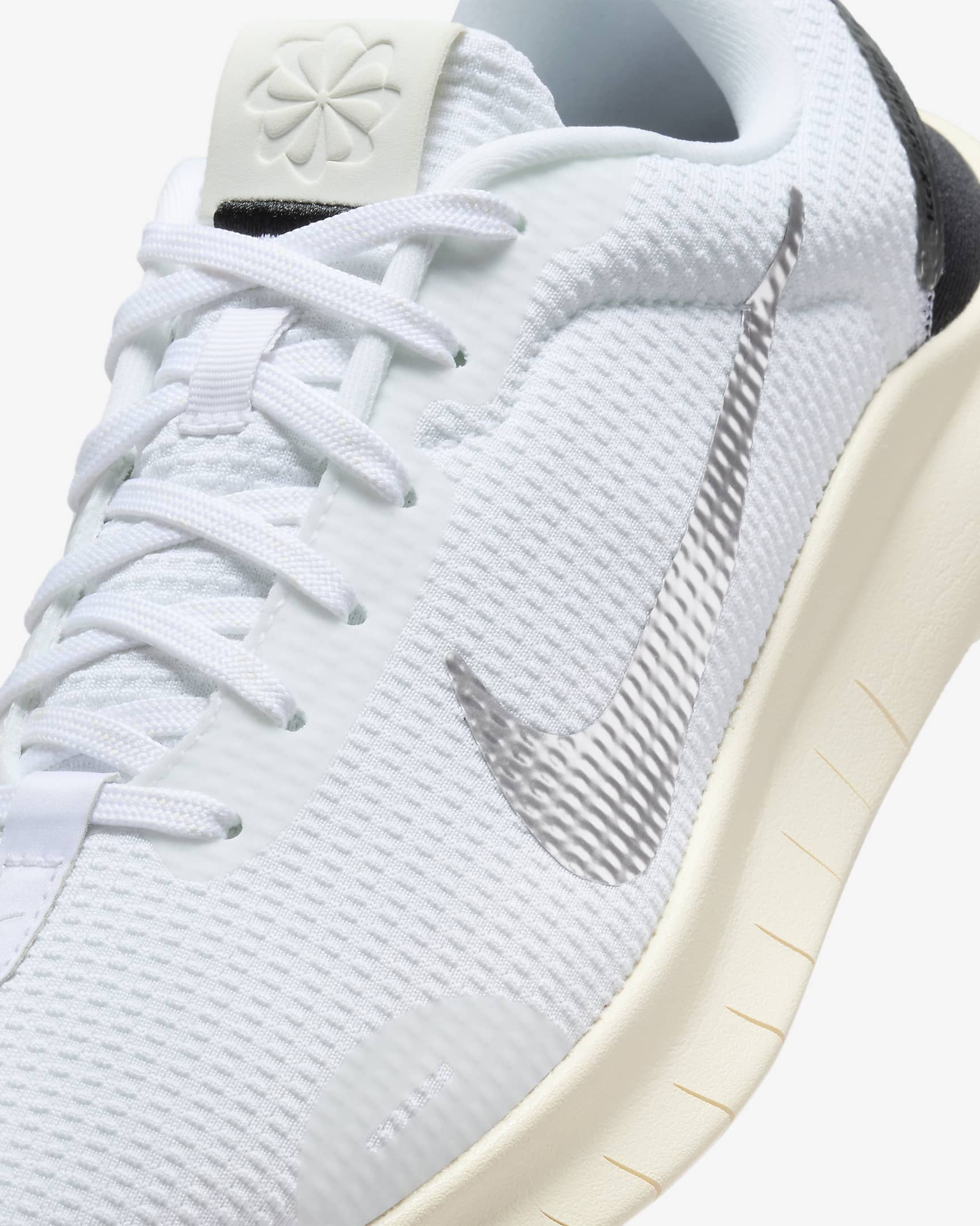 Nike Flex Experience Run 12 Women's Road Running Shoes - White/Sail/Coconut Milk/Metallic Silver