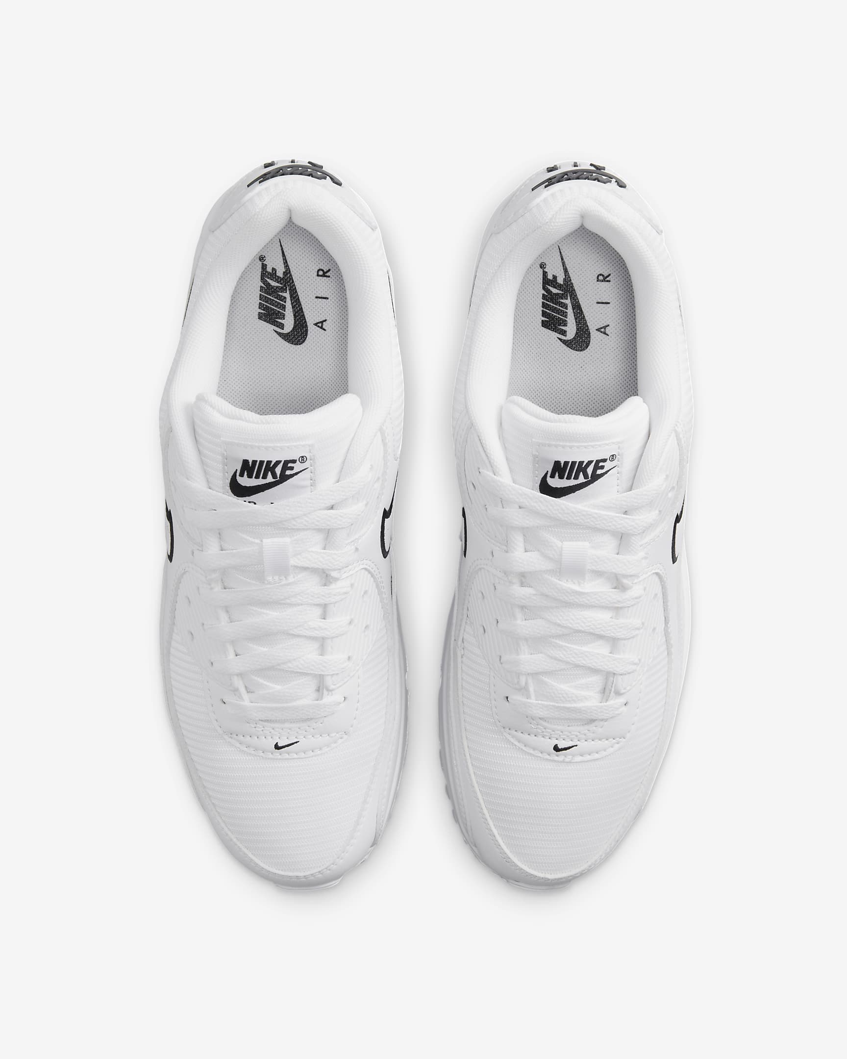 Nike Air Max 90 男鞋 - 白色/黑色