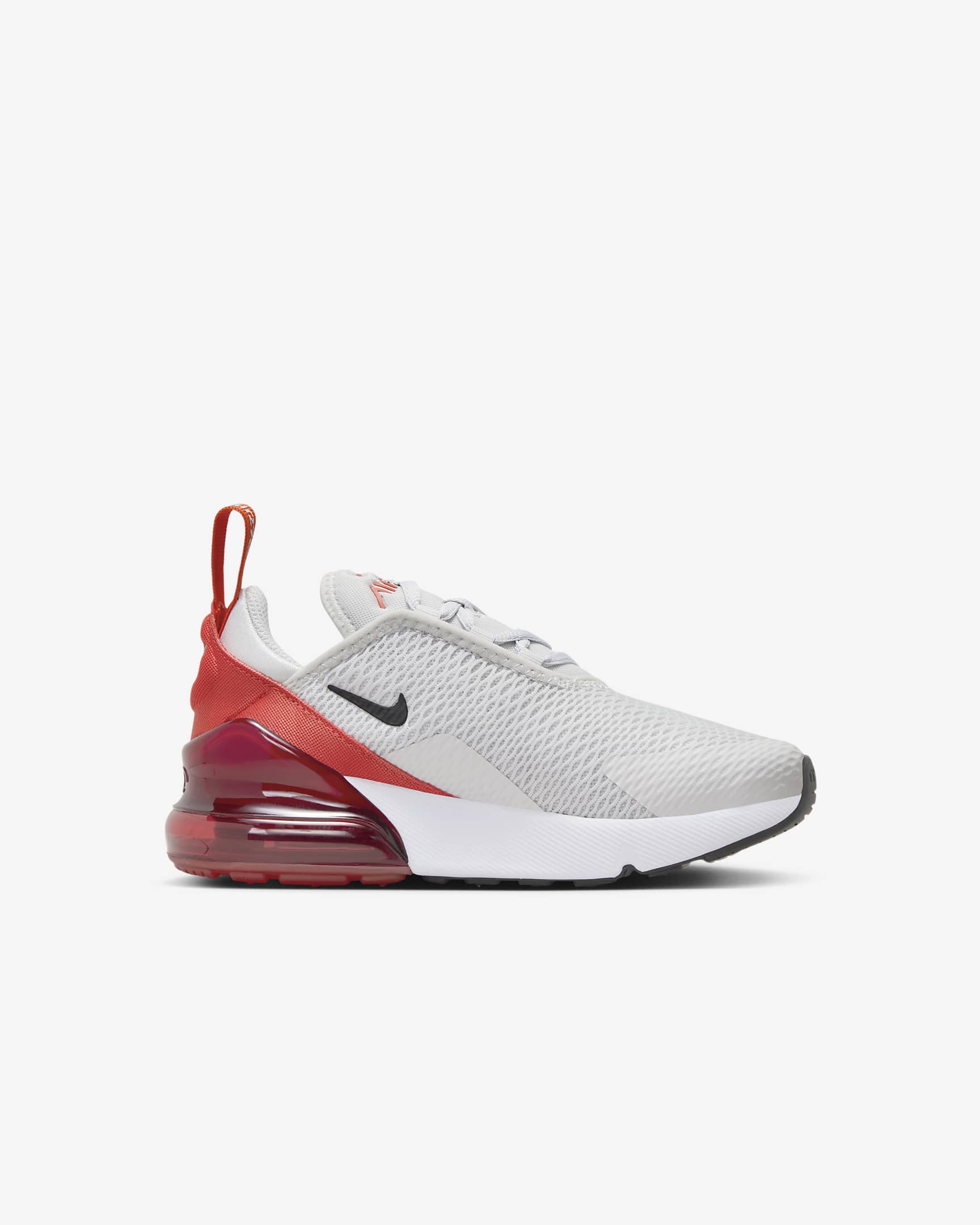 Tenis para niños de preescolar Nike Air Max 270 - Polvo fotón/Rojo picante/Negro