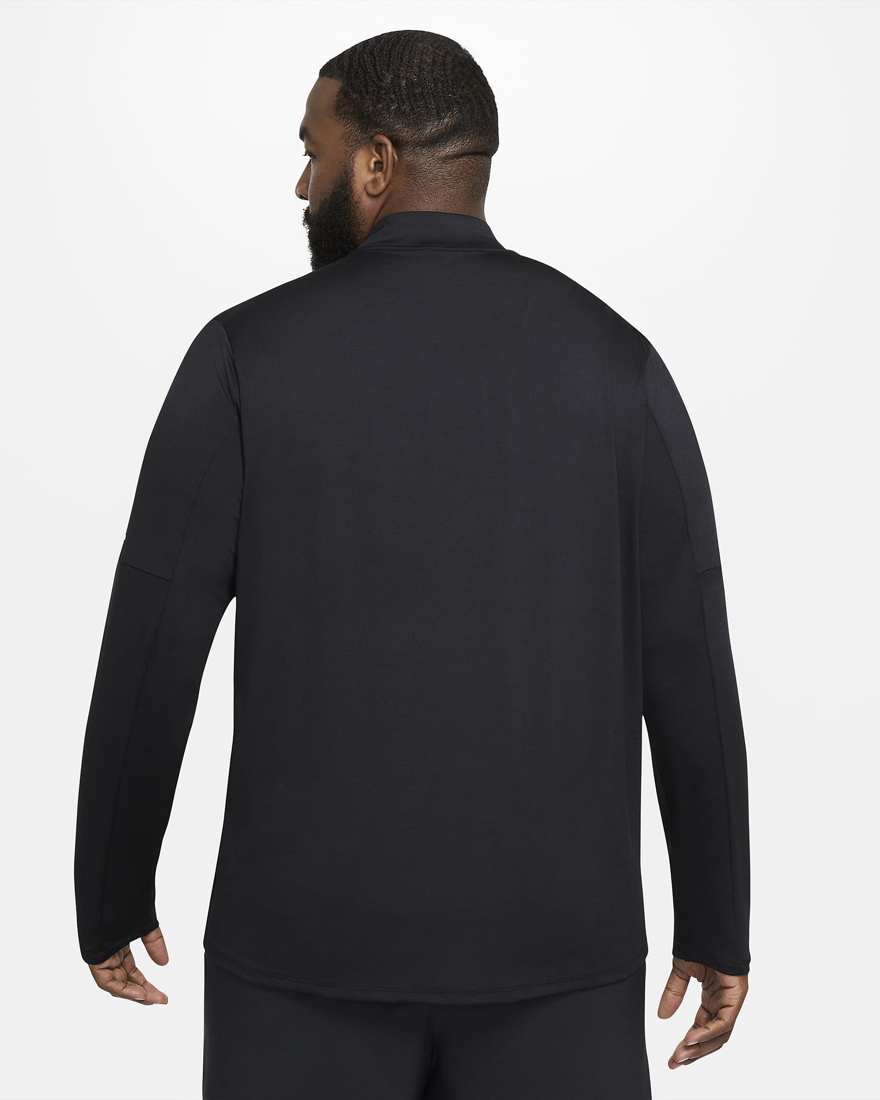 Haut de running à demi-zip Dri-FIT Nike pour homme - Noir