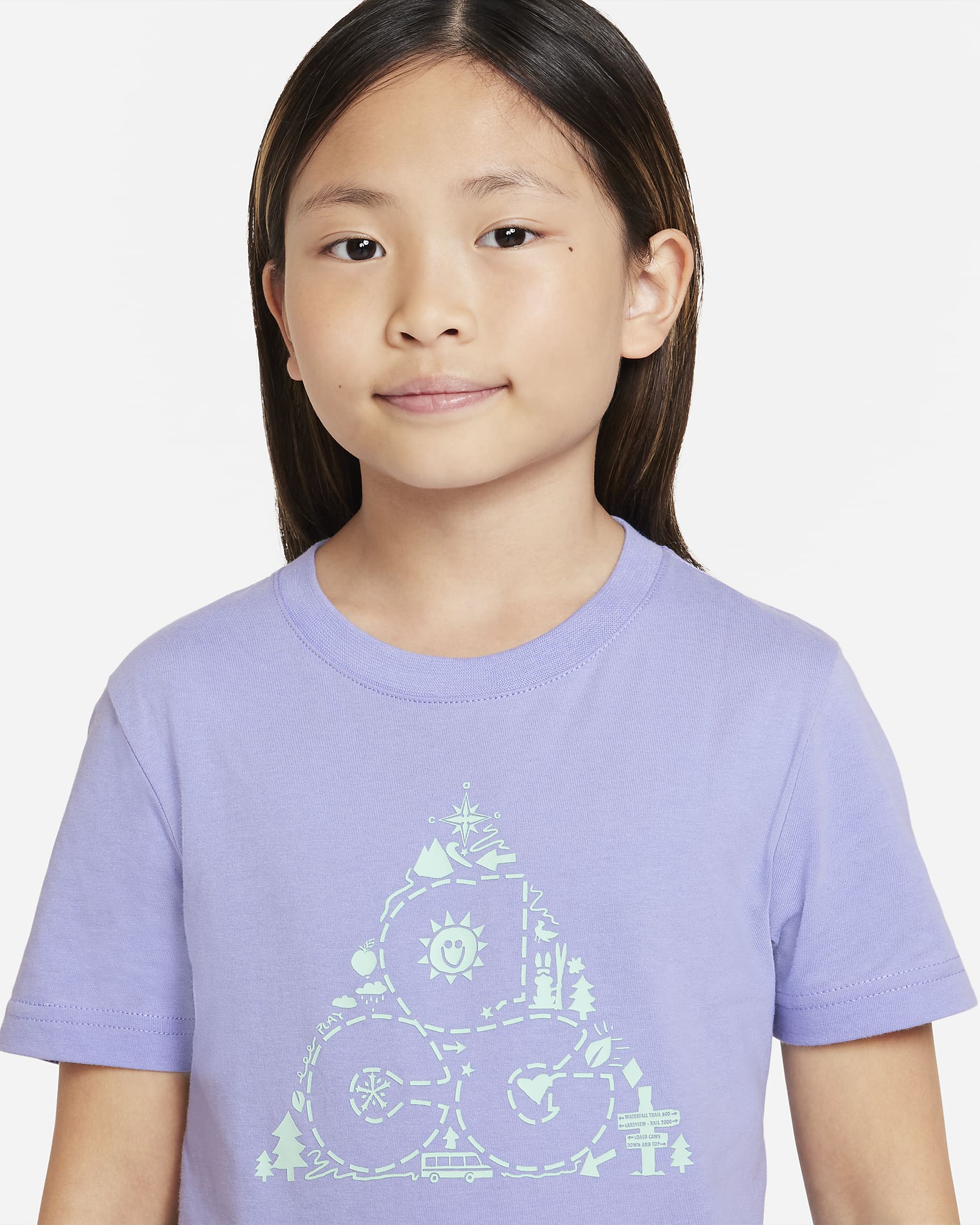 Playera ACG para niños talla pequeña Nike - Cardo claro